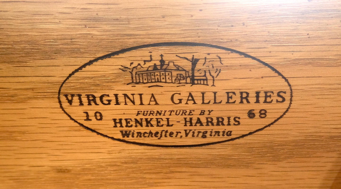 EstablishedLines Virginia Galleries Henkel Harris Mahogany Double Drawer Buffet Short Sideboard