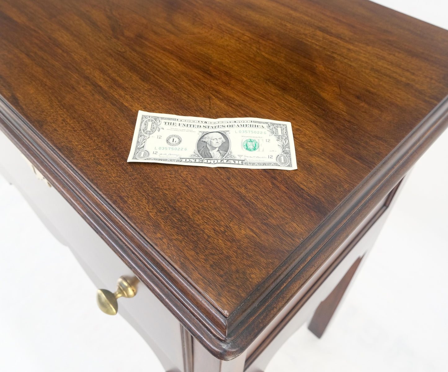 EstablishedLines Virginia Galleries Henkel Harris Mahogany Double Drawer Buffet Short Sideboard