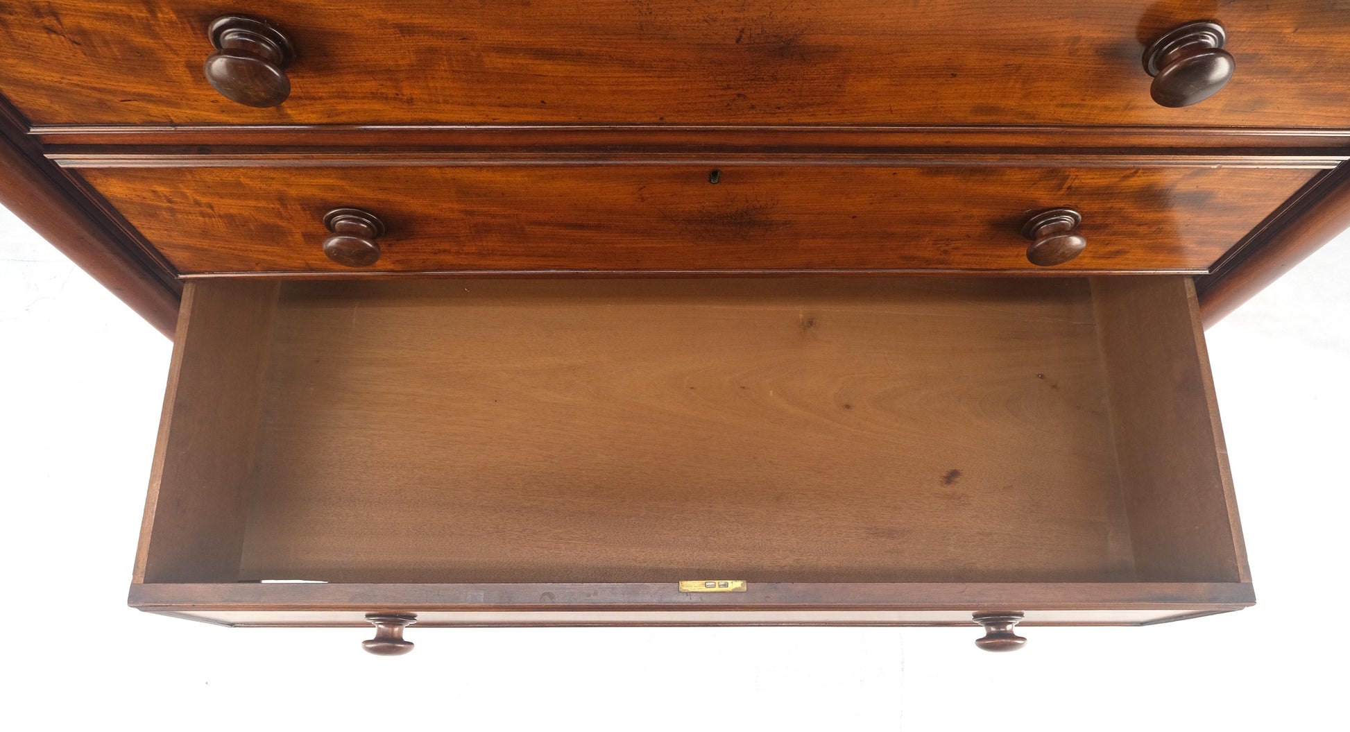 EstablishedLines 19th Century Wellington Mahogany Chest Of Drawers Secretary Desk Dovetails Clean