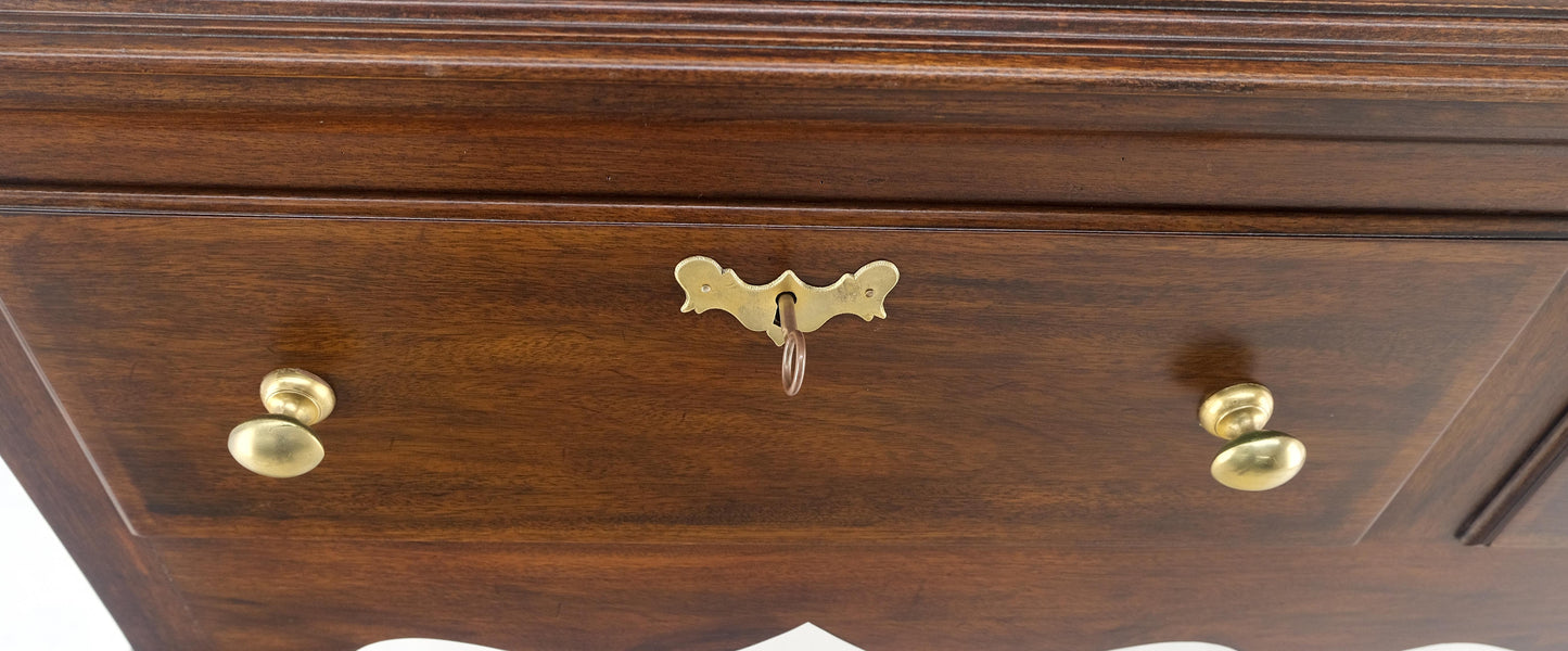 EstablishedLines Virginia Galleries Henkel Harris Mahogany Double Drawer Buffet Short Sideboard