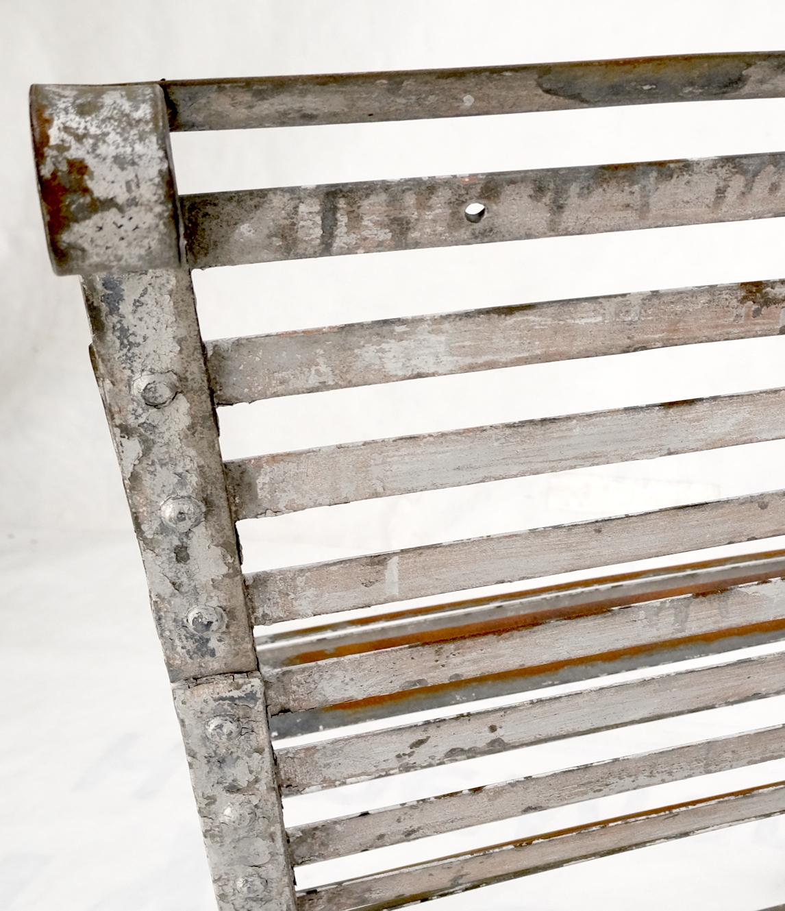 EstablishedLines Heavy Antique Wrought Iron Outdoor Chairs His & Hers