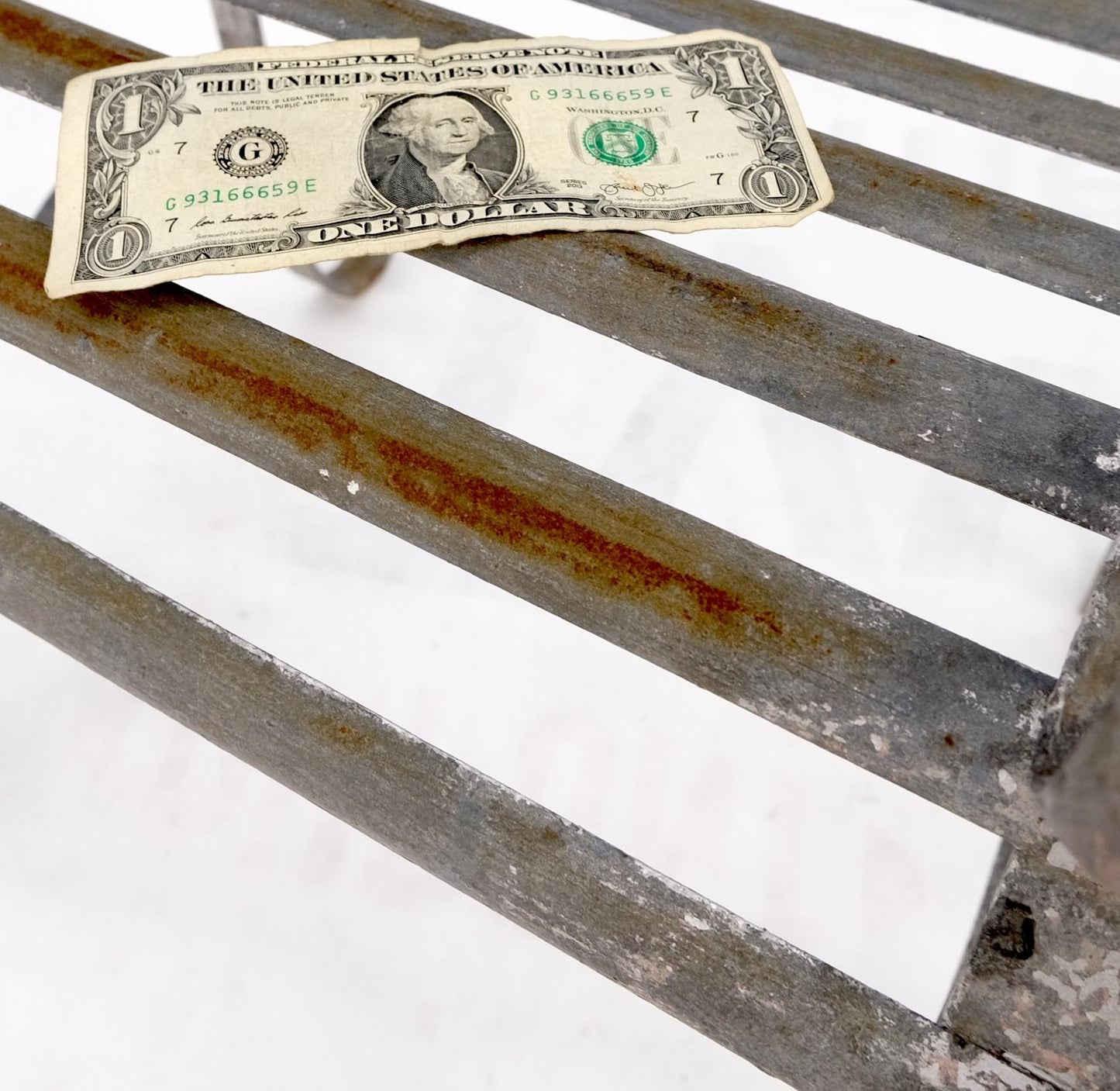 EstablishedLines Heavy Antique Wrought Iron Outdoor Chairs His & Hers