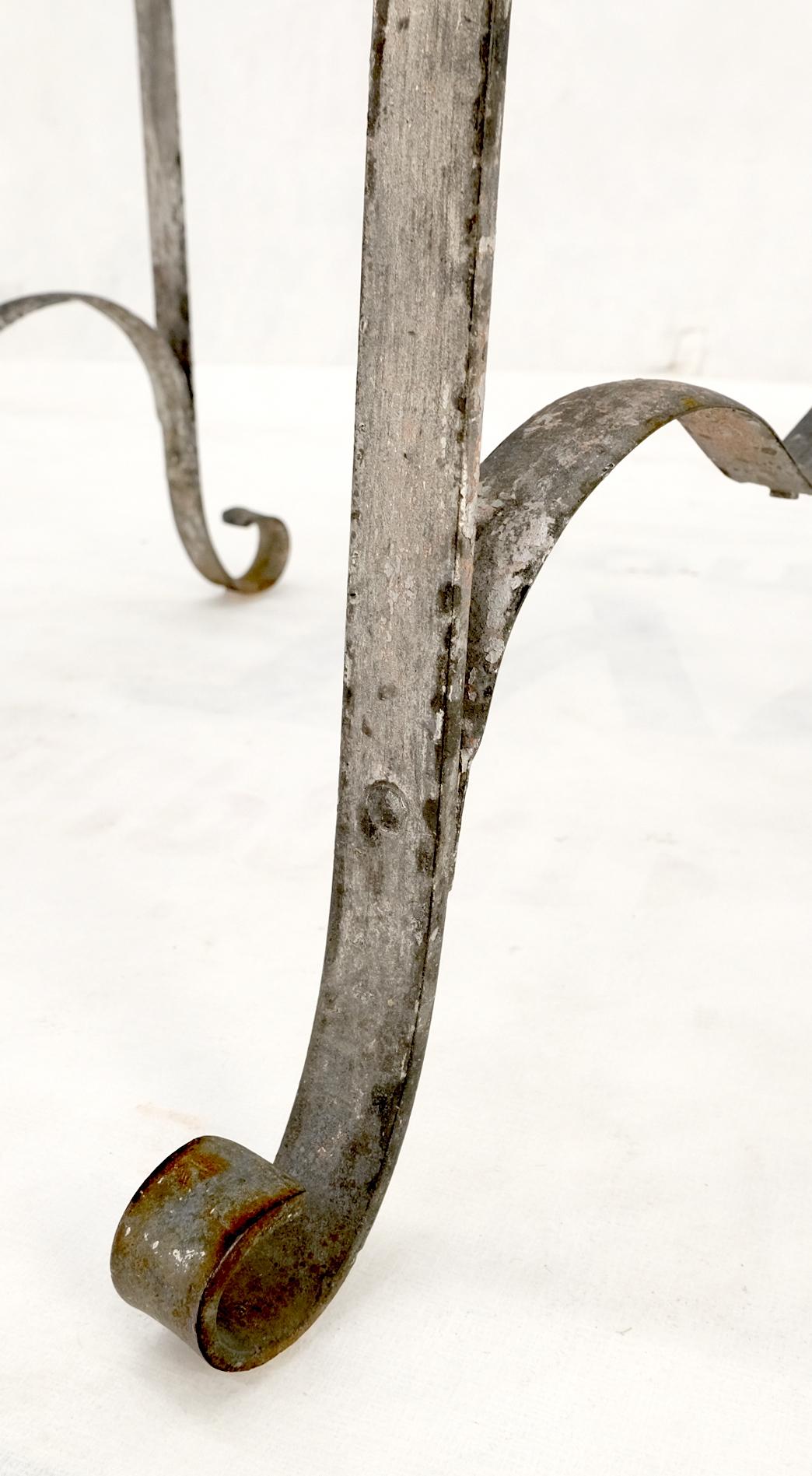 EstablishedLines Heavy Antique Wrought Iron Outdoor Chairs His & Hers