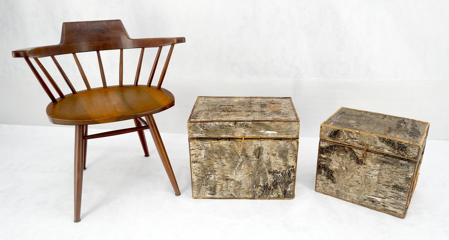EstablishedLines Unusual Birch Tree Bark Nesting Decorative Trunk Shape Boxes