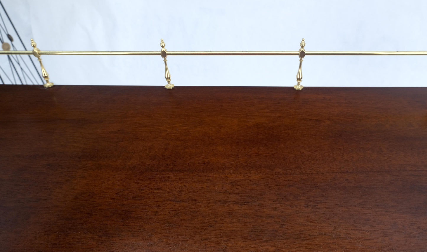 EstablishedLines MINT Brass Gallery Crotch Mahogany Serpentine Front Federal Sideboard Thomasvill