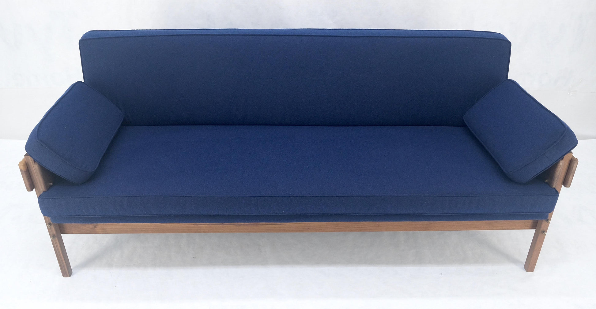 EstablishedLines Danish MSM Solid Oiled Walnut Frame New Upholstery Vintage Daybed Sofa Settee