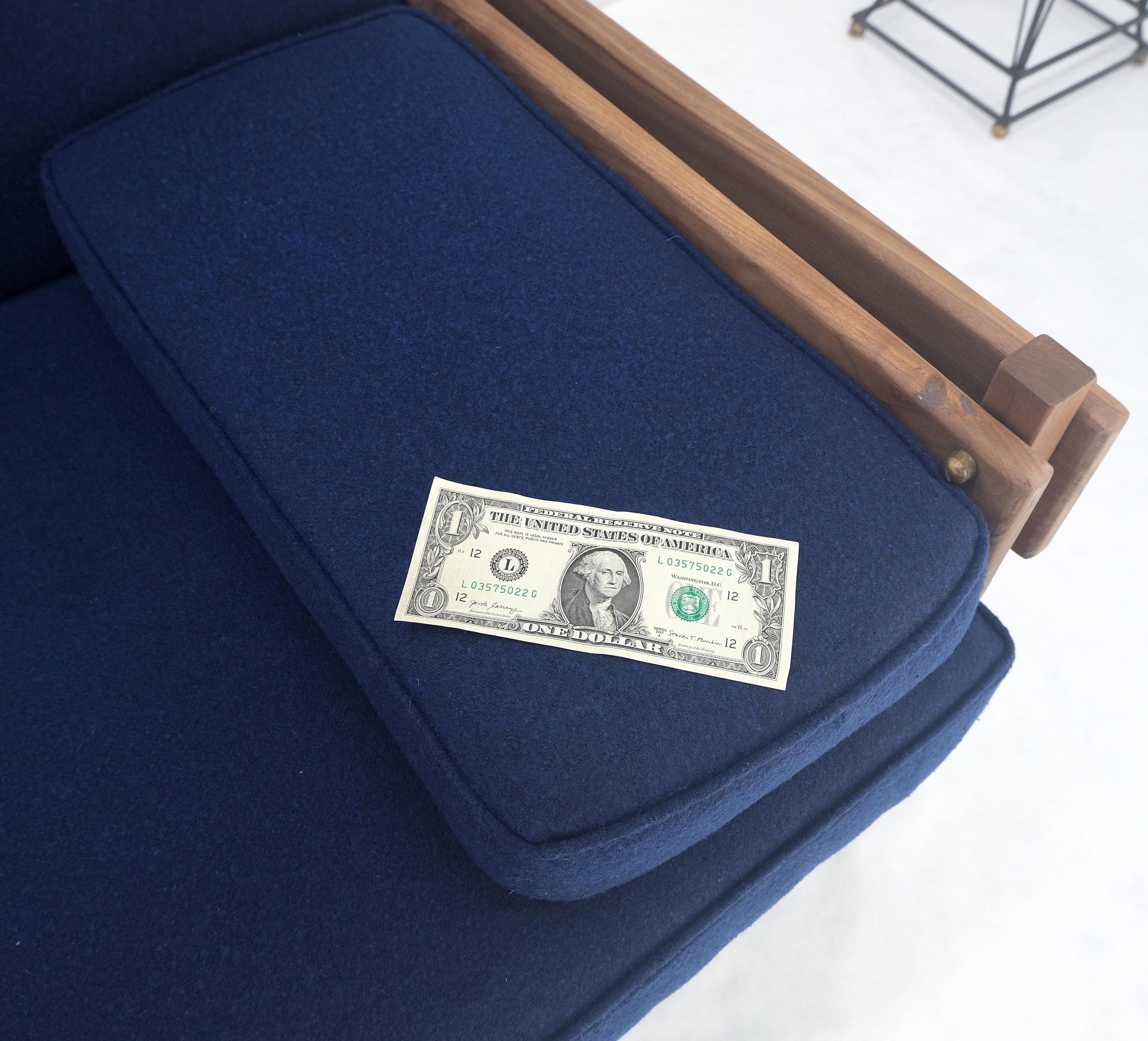 EstablishedLines Danish MSM Solid Oiled Walnut Frame New Upholstery Vintage Daybed Sofa Settee