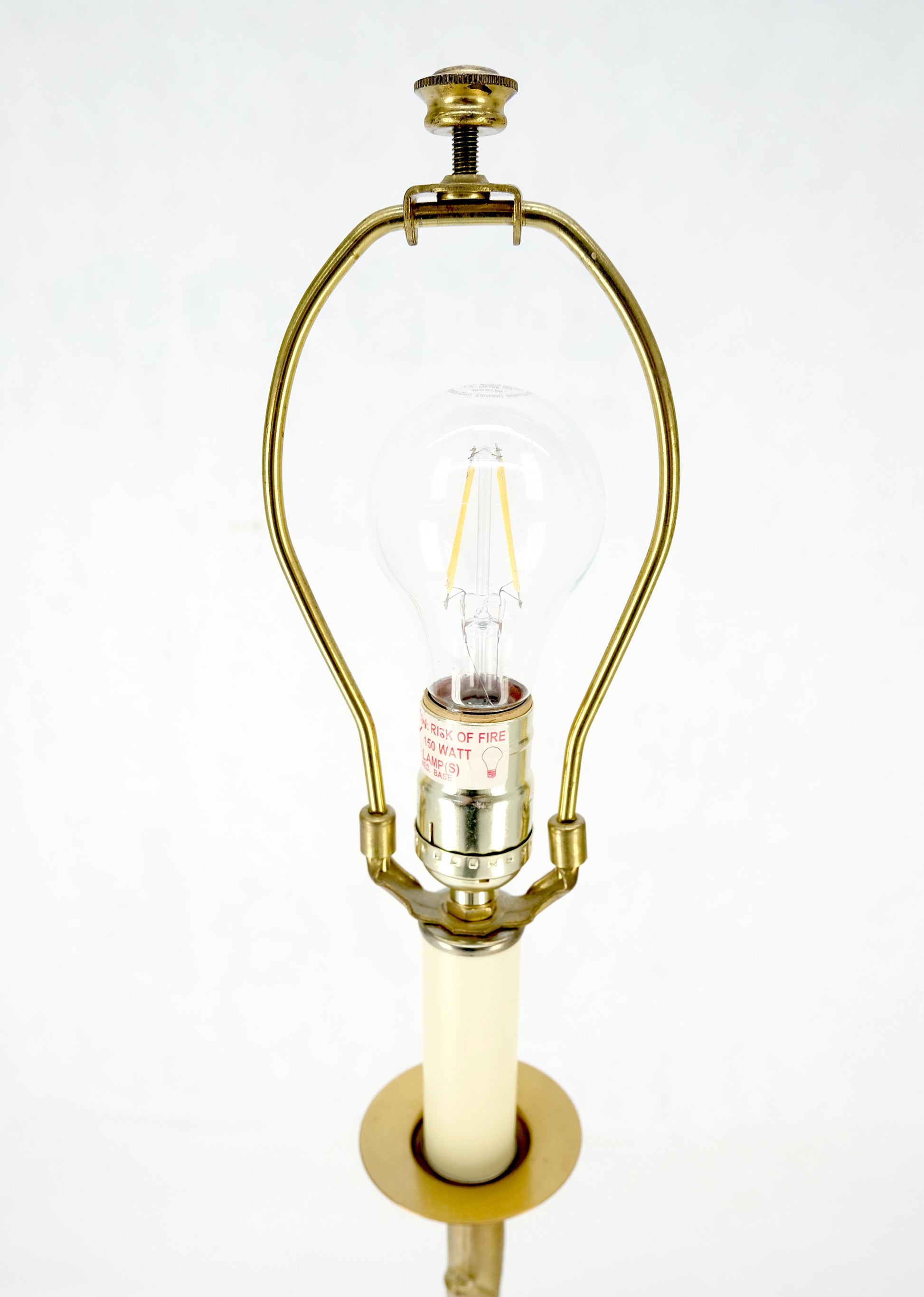 EstablishedLines Solid Brass Bronze Faux Twig Tripod Claw Feet Base Floor Lamp Super Fine Quality