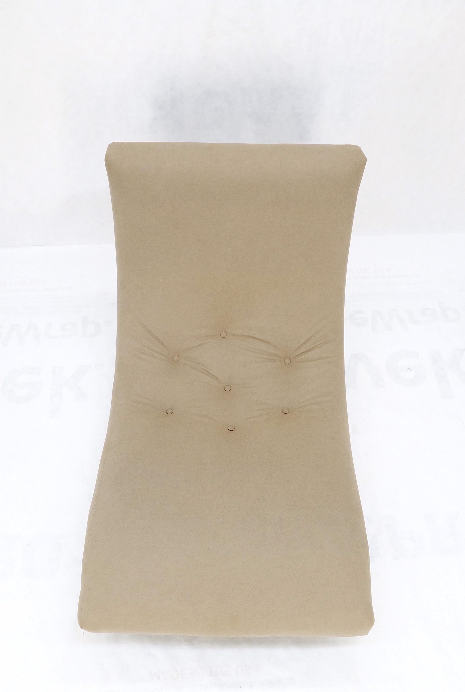 EstablishedLines Vintage Adrian Pearsall Wave Chaise Lounge New  Ultra Suede Alcantara Upholstery