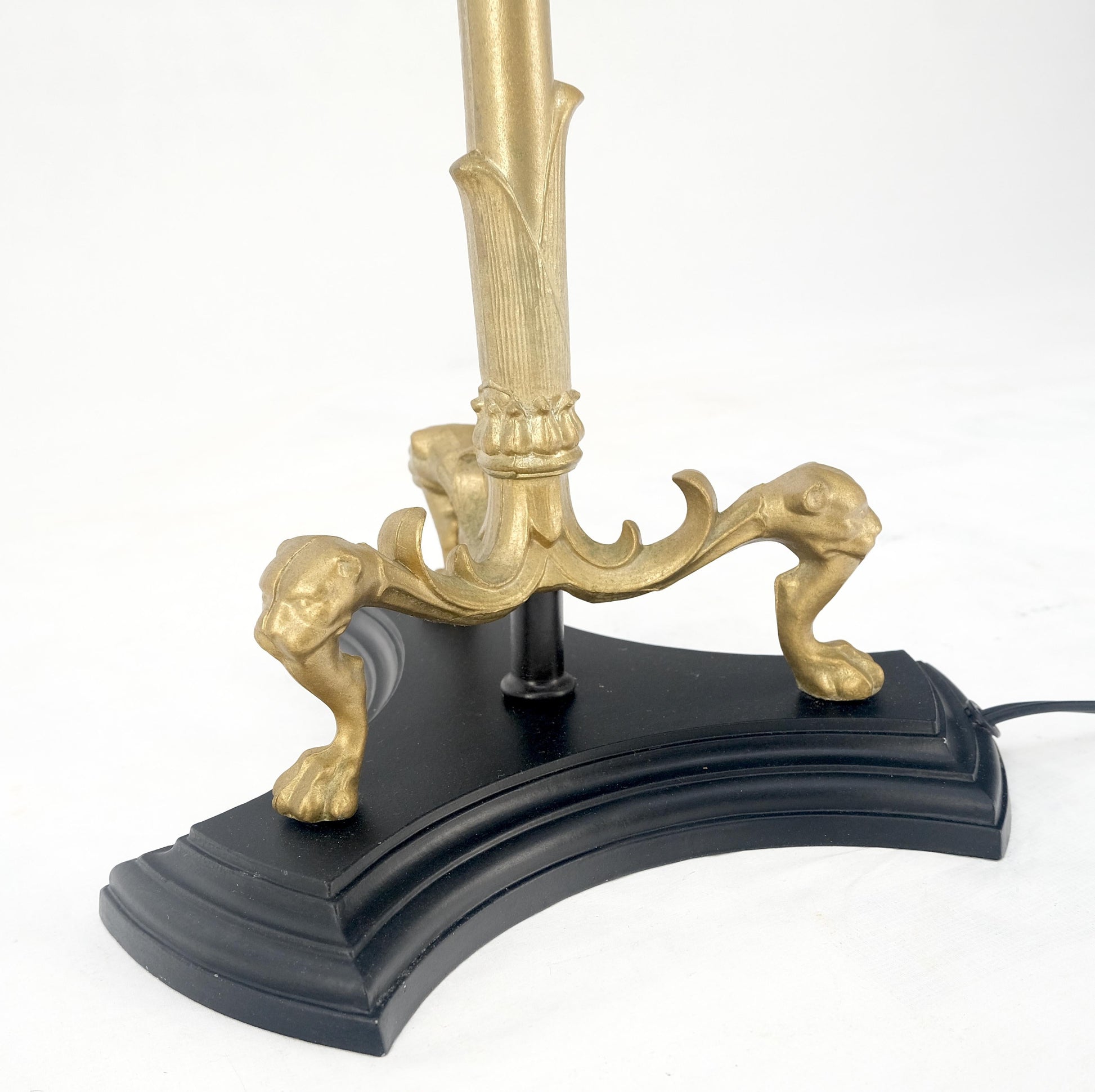 EstablishedLines Solid Brass Bronze Faux Twig Tripod Claw Feet Base Floor Lamp Super Fine Quality