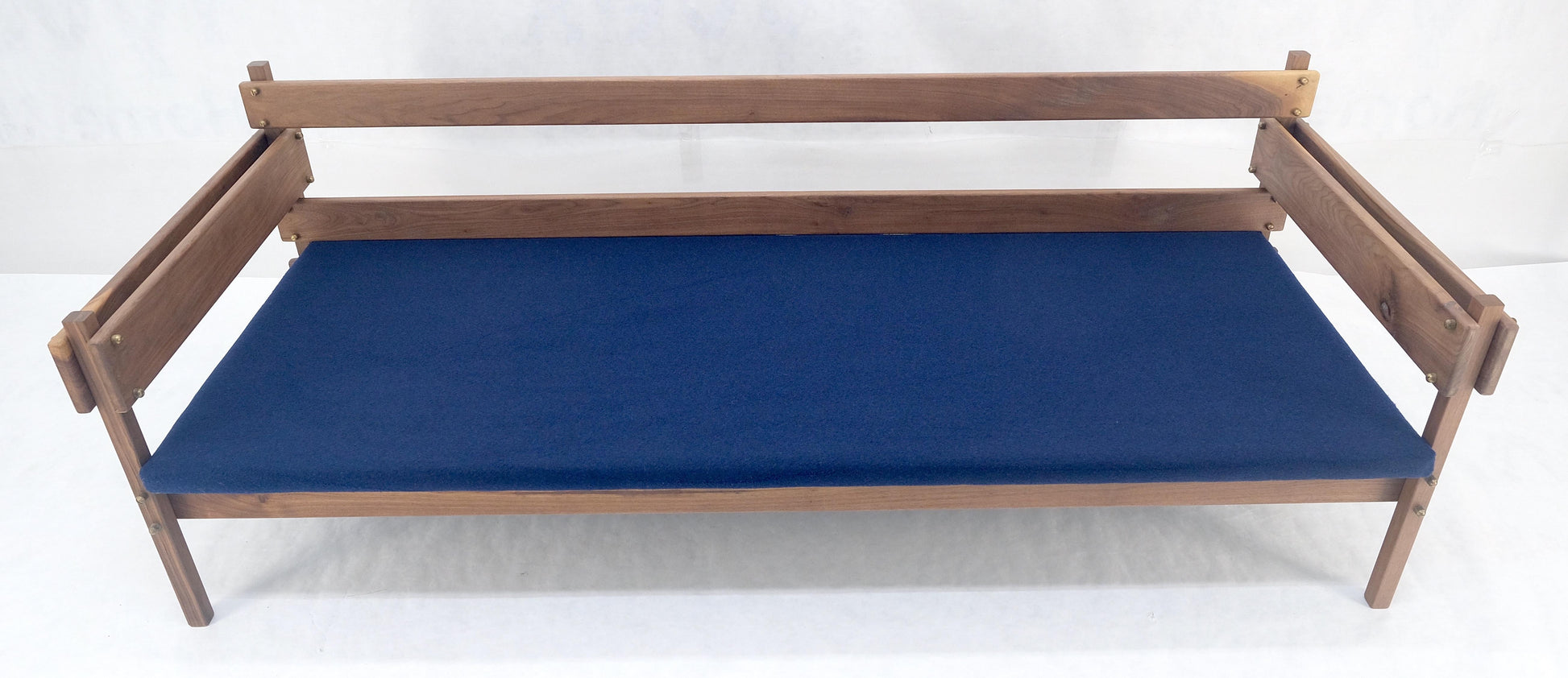 EstablishedLines Danish MSM Solid Oiled Walnut Frame New Upholstery Vintage Daybed Sofa Settee