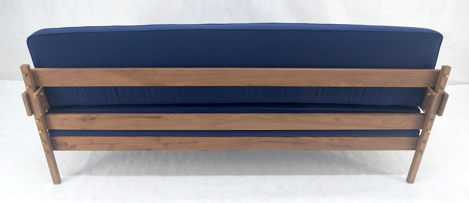 EstablishedLines Danish MSM Solid Oiled Walnut Frame New Upholstery Vintage Daybed Sofa Settee