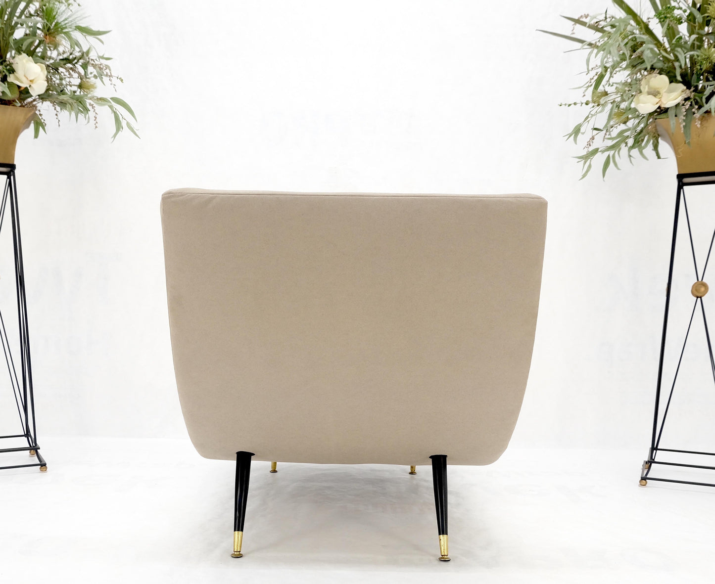 Vintage Adrian Pearsall Wave Chaise Lounge New Ultra Suede Alcantara Upholstery