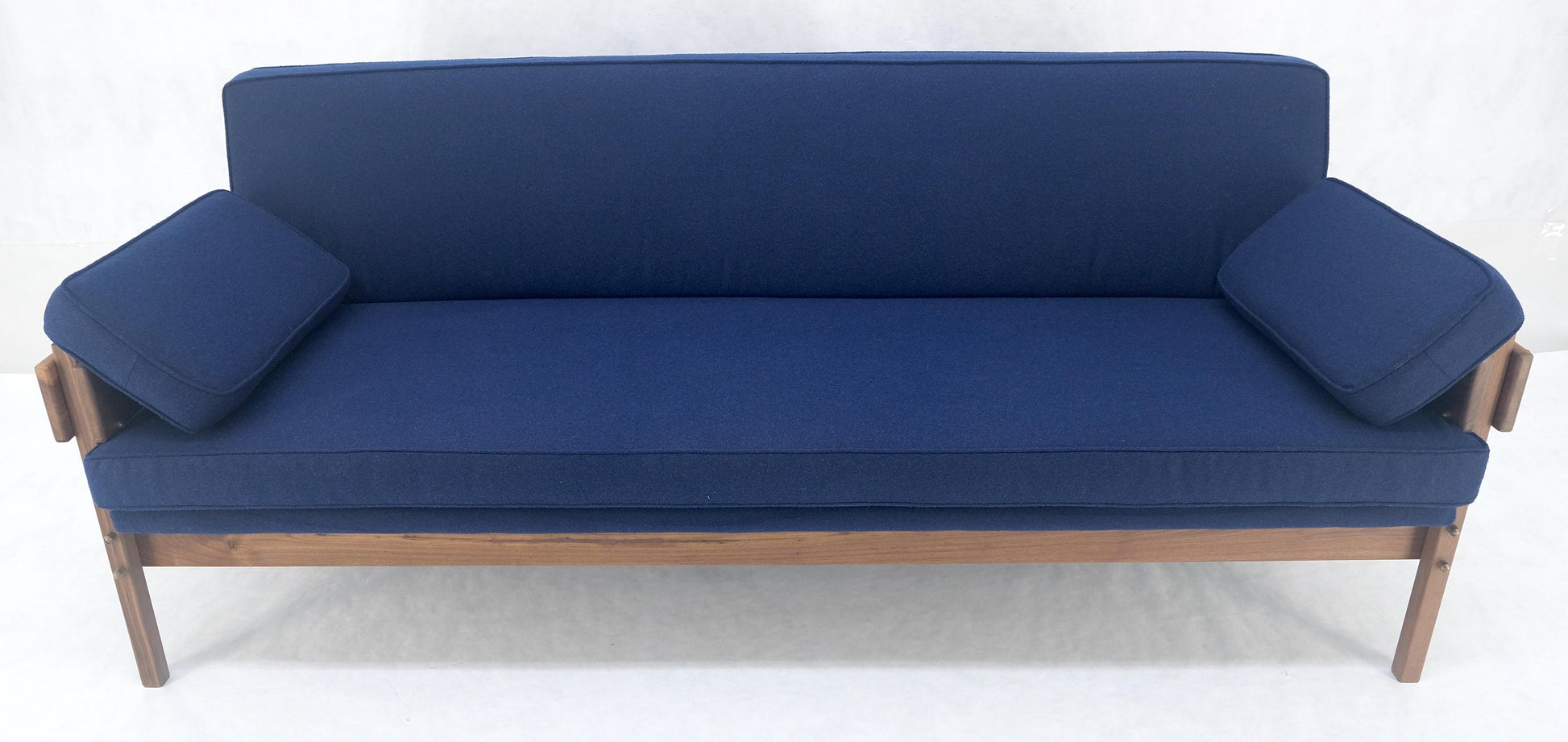 EstablishedLines Danish MSM Solid Oiled Walnut Frame New Upholstery Vintage Daybed Sofa Settee