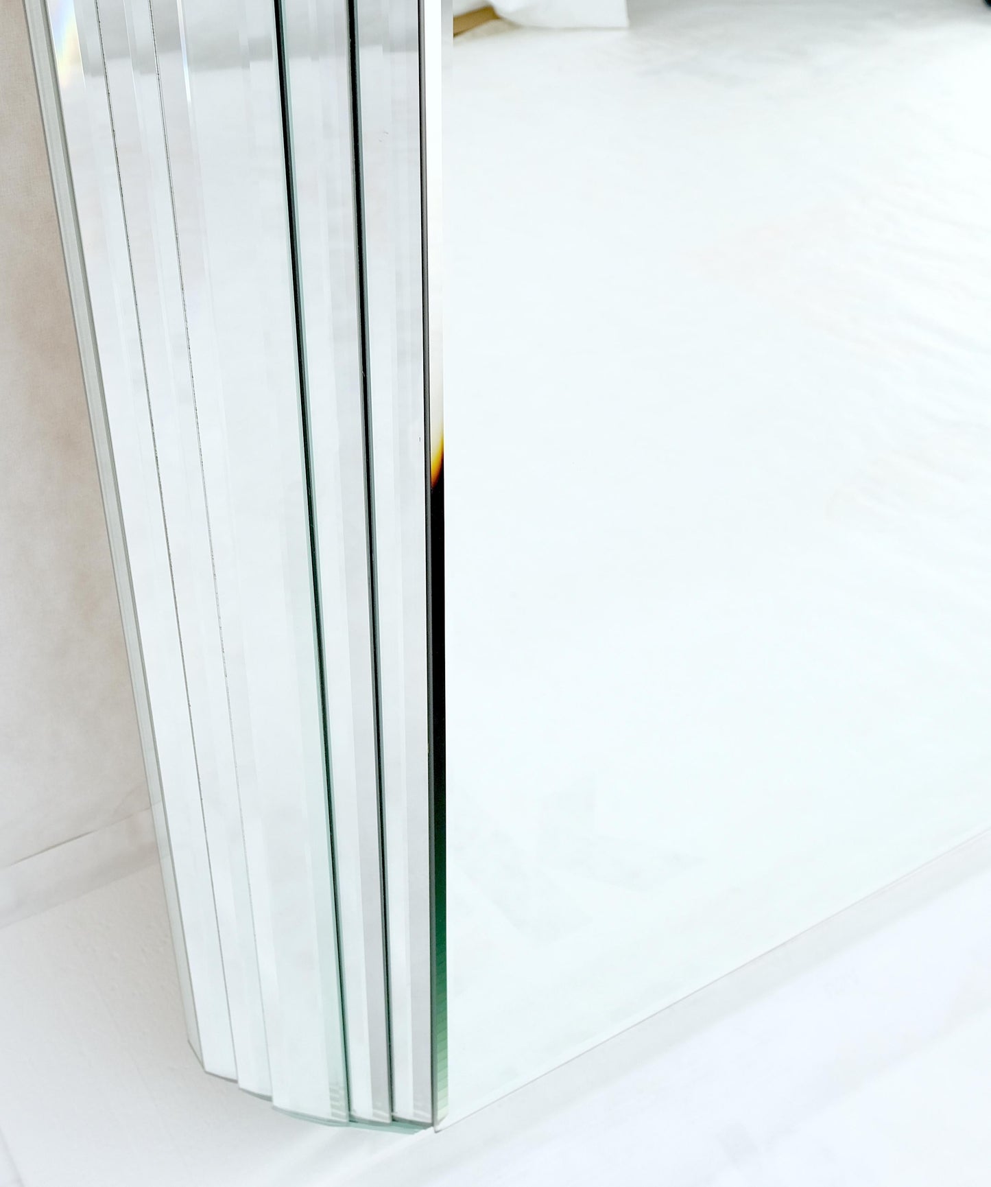 EstablishedLines Large 3D 6" Deep Mirror Frame 48x54 Wide Rectangle Square Wall Mirror MINT