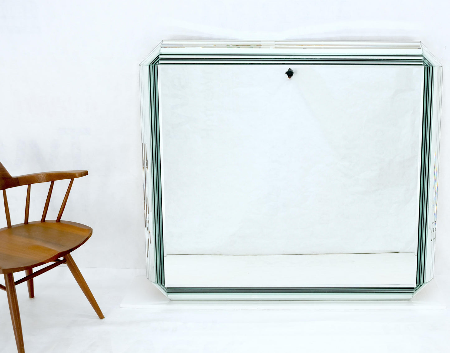 EstablishedLines Large 3D 6" Deep Mirror Frame 48x54 Wide Rectangle Square Wall Mirror MINT