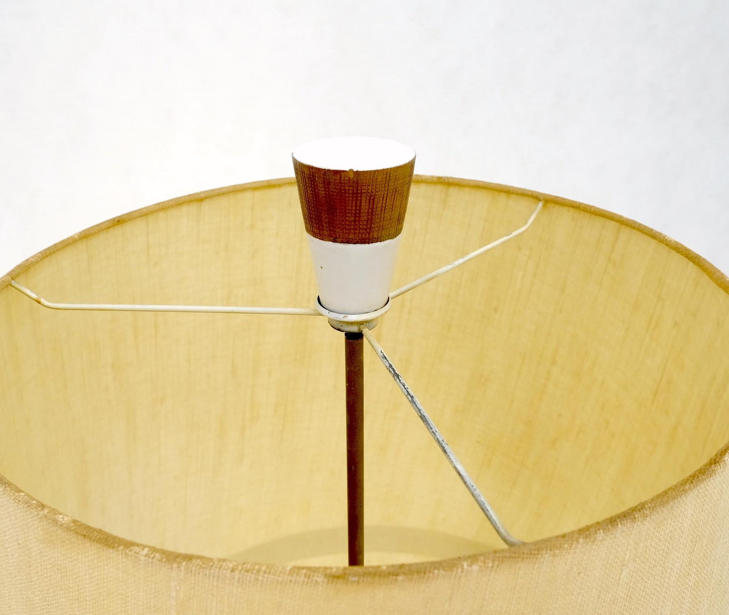 EstablishedLines Mid-Century Modern Cone Shape Geometrical Pattern Pierce Pattern Base Table Lamp