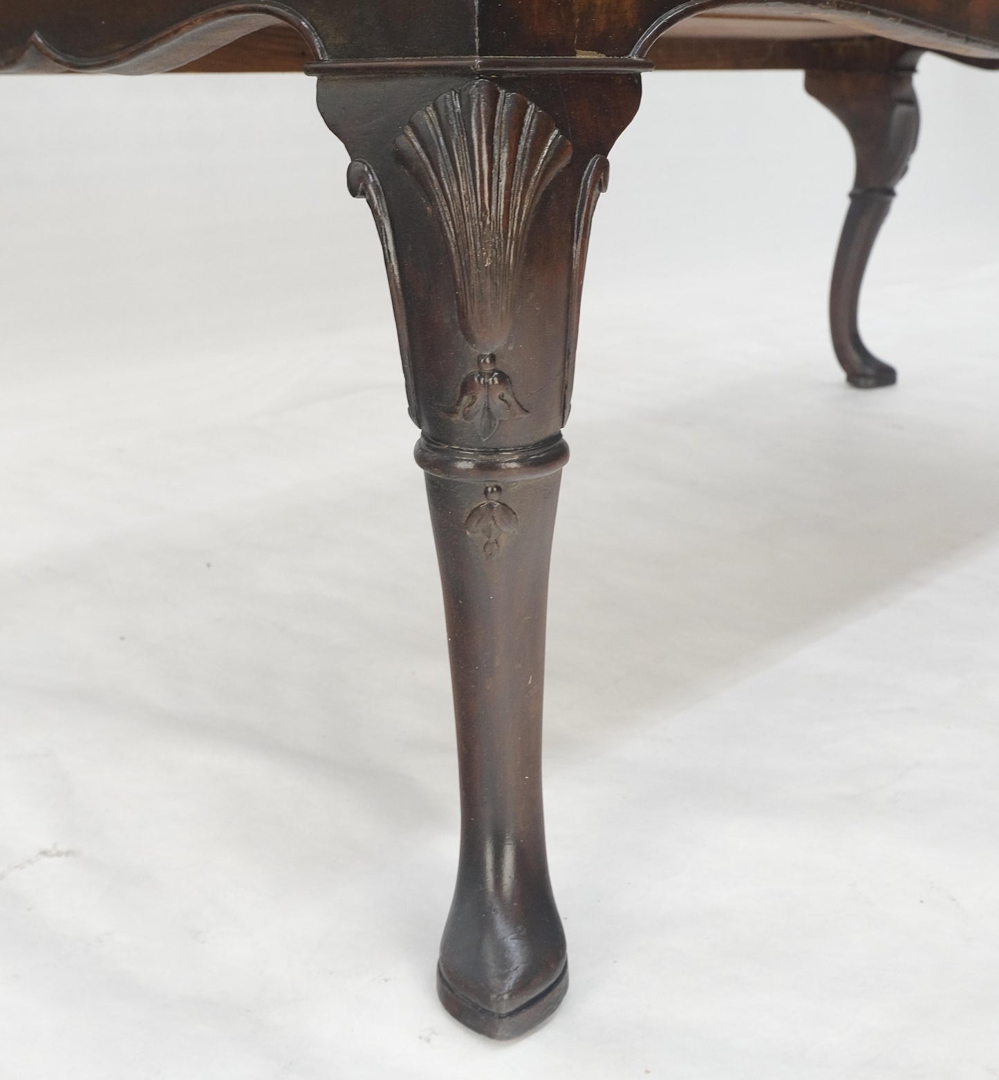 EstablishedLines Hoof Style Feet 6 Fitted Drawers Double Door Inlay Concave Cabinet Walnut MINT!