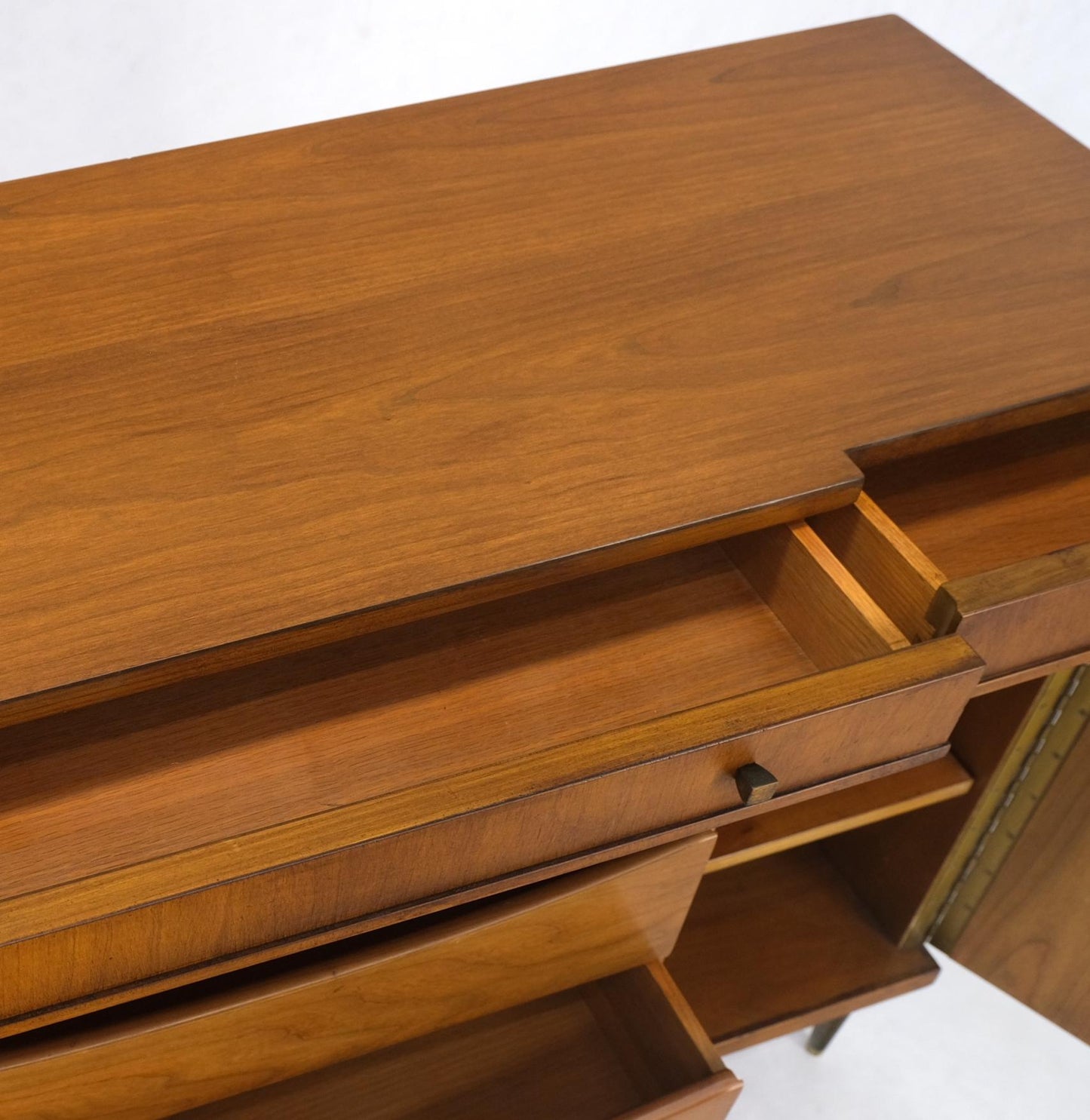 EstablishedLines Widdicomb Tambour Doors Compartment Console Server Credenza Cabinet Sideboard