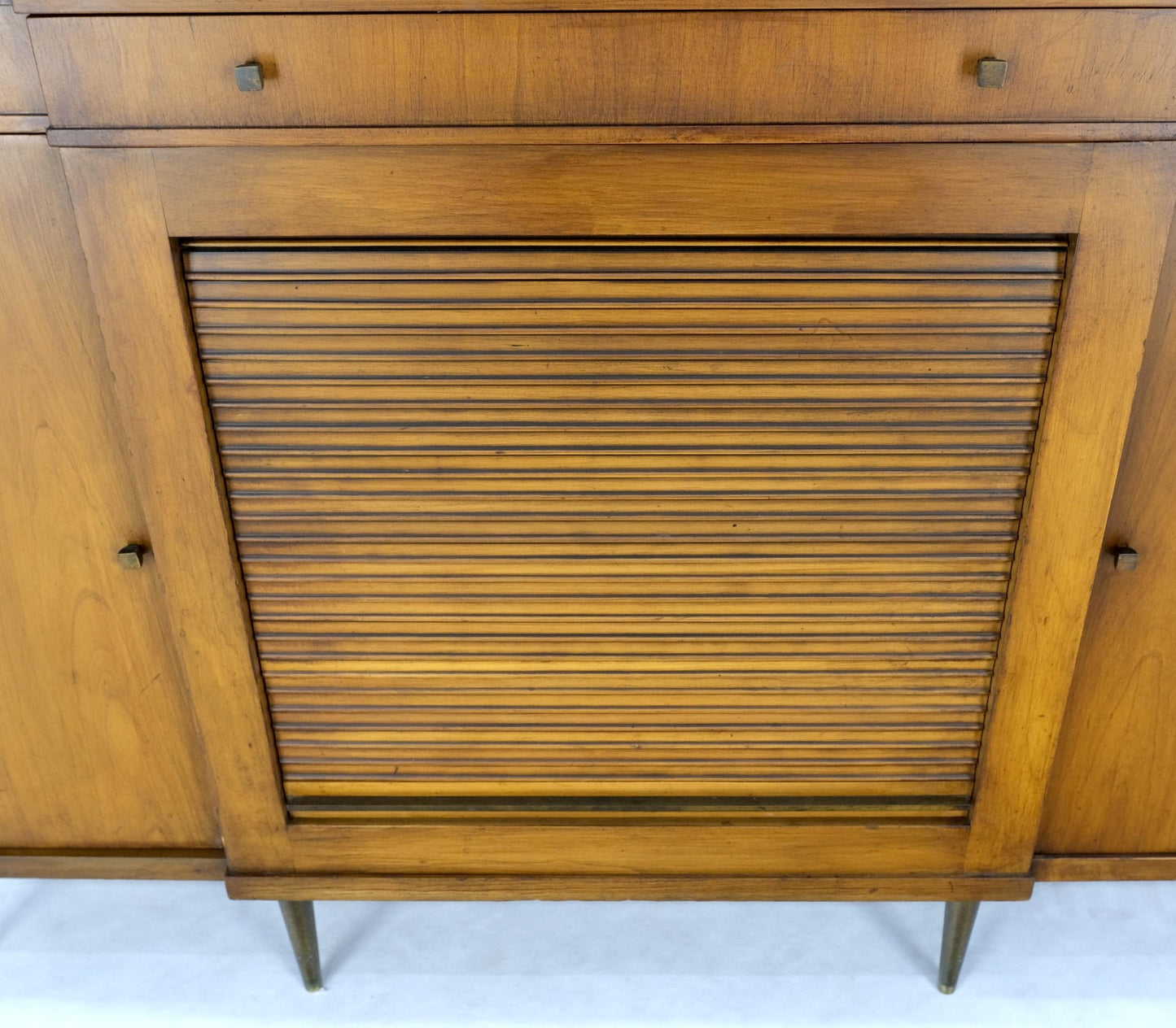 EstablishedLines Widdicomb Tambour Doors Compartment Console Server Credenza Cabinet Sideboard