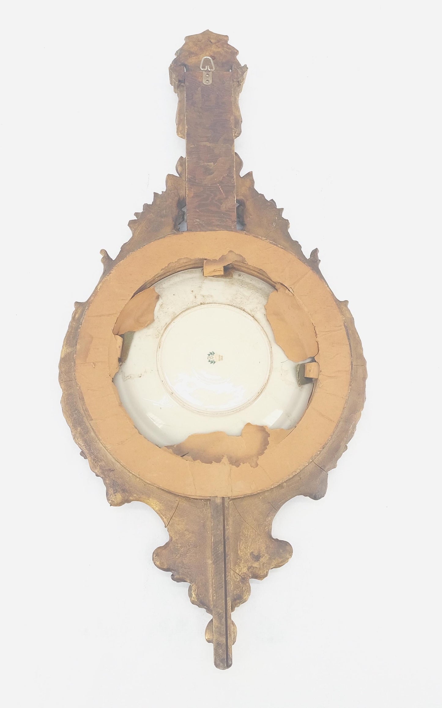 EstablishedLines Gold Gilt Gesso Frame German Decorated Wall Plaque Plate c1920s