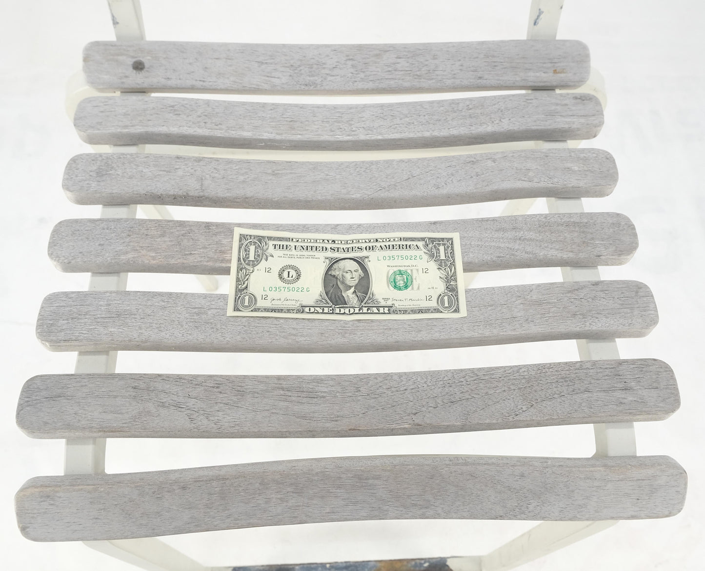 EstablishedLines Set of 12 Weathered TEAK & Aluminum Outdoor Bar Stools Made in Italy