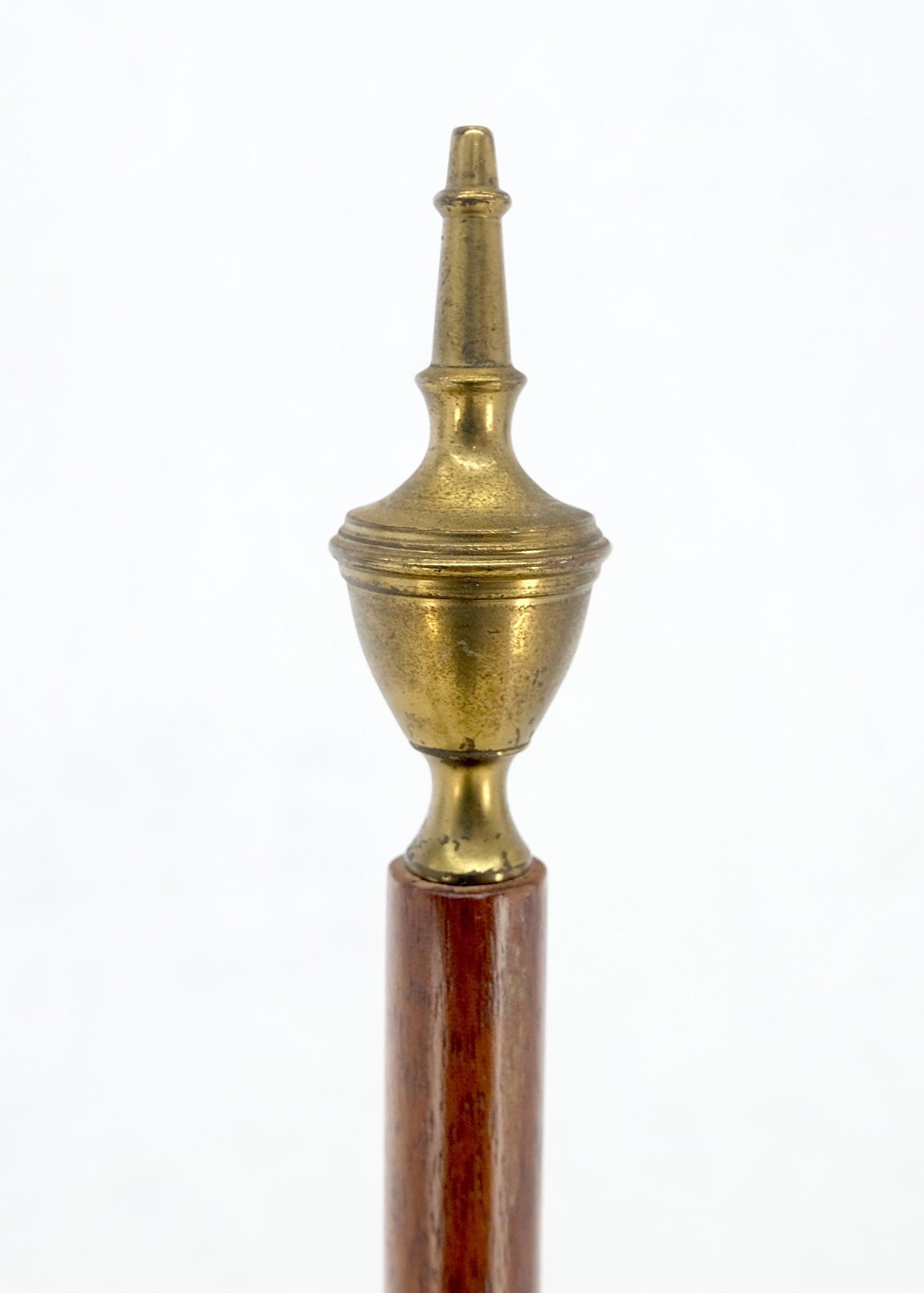 EstablishedLines Antique 19th Century Victorian Shield Shape Elegant Tripod Base Fire Screen MINT