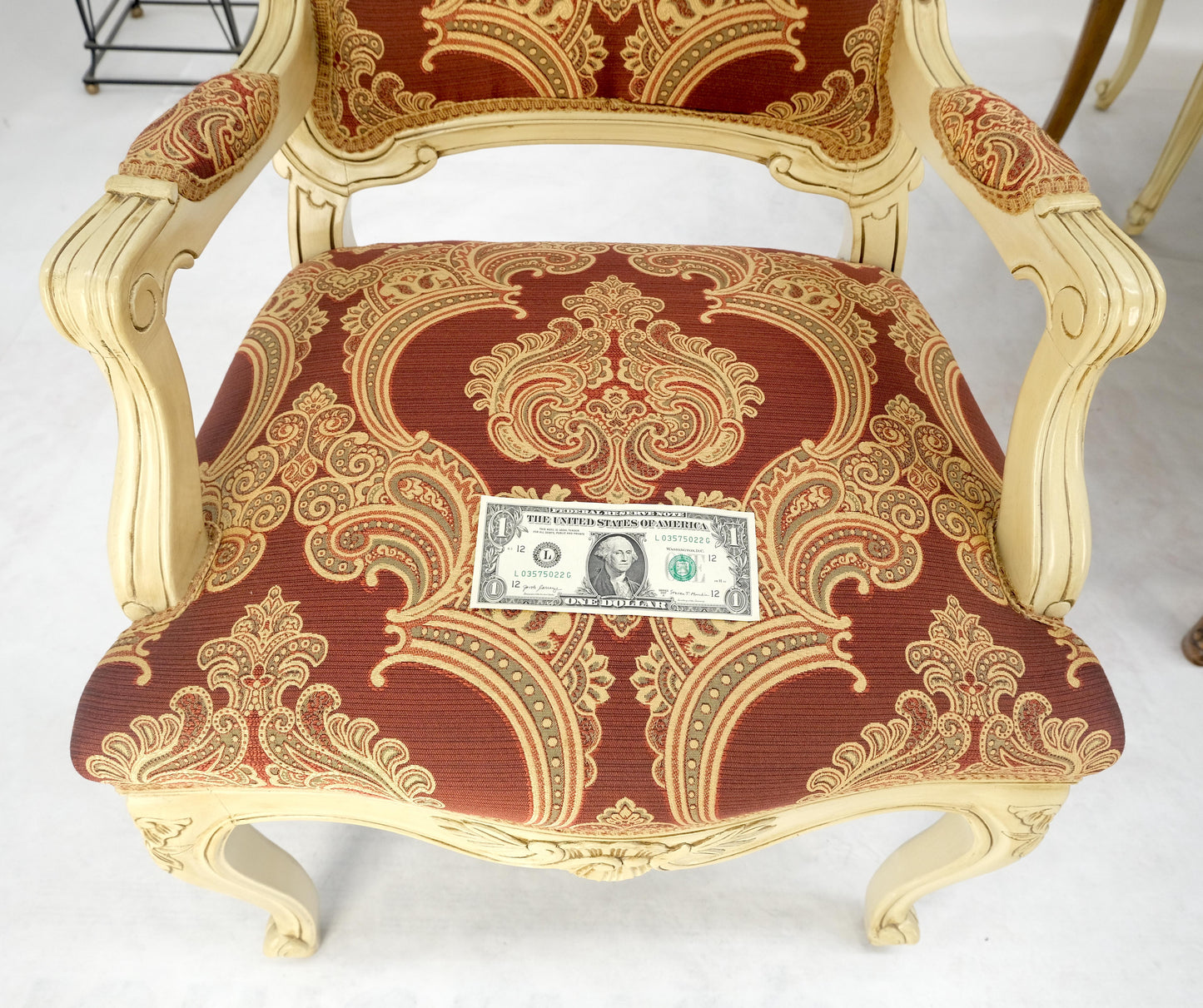 EstablishedLines 8 Carved Dining Chairs Walnut Table 3x18" Leaves Overall 132" Long Dining Set