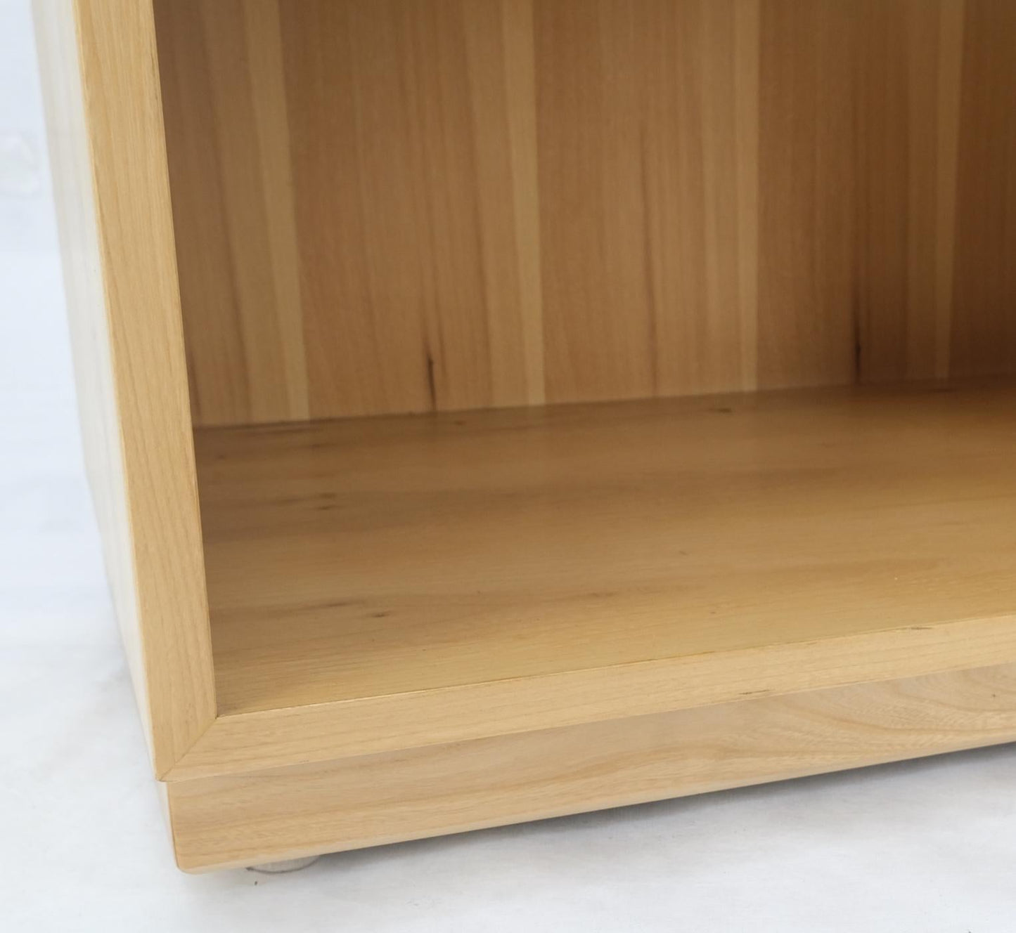 EstablishedLines Mid-Century Modern Blonde Pecan Night Stand End Side Table Dovetail Joints Mint