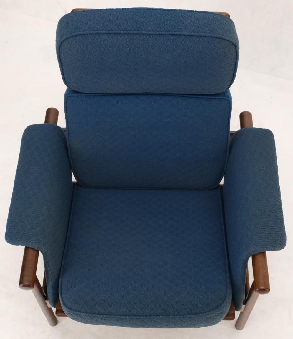 EstablishedLines Danish Mid Century Modern Teak Dowels Design Lounge Chair by Selig