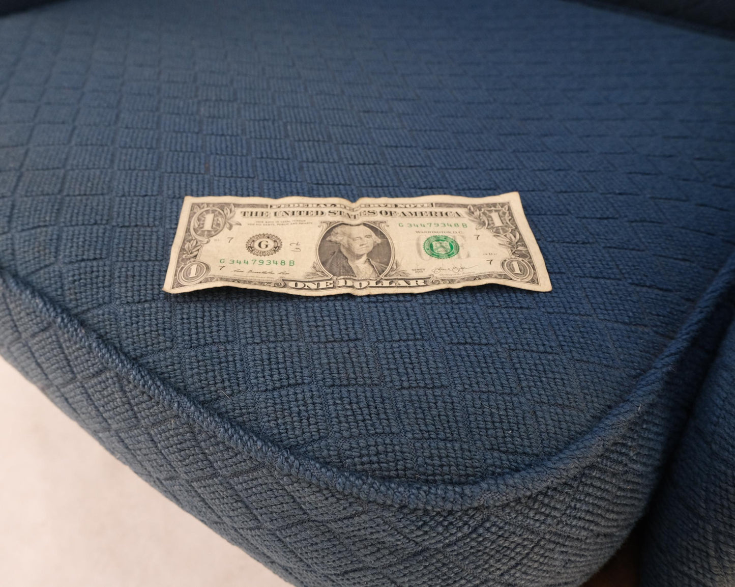 EstablishedLines Danish Mid Century Modern Teak Dowels Design Lounge Chair by Selig