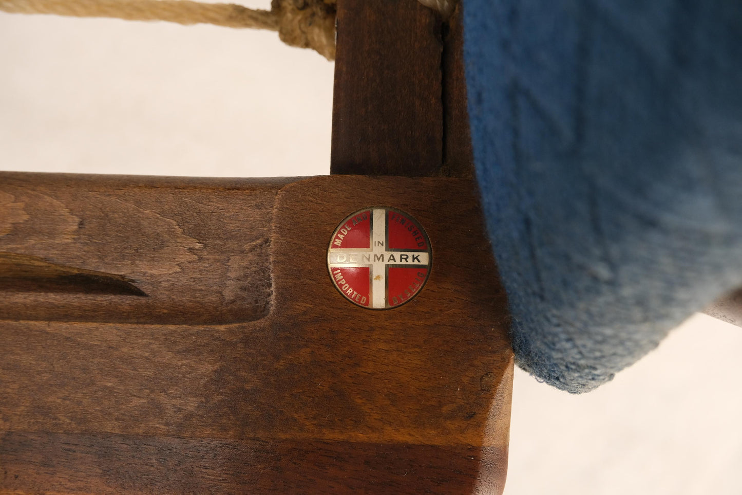 EstablishedLines Danish Mid Century Modern Teak Dowels Design Lounge Chair by Selig