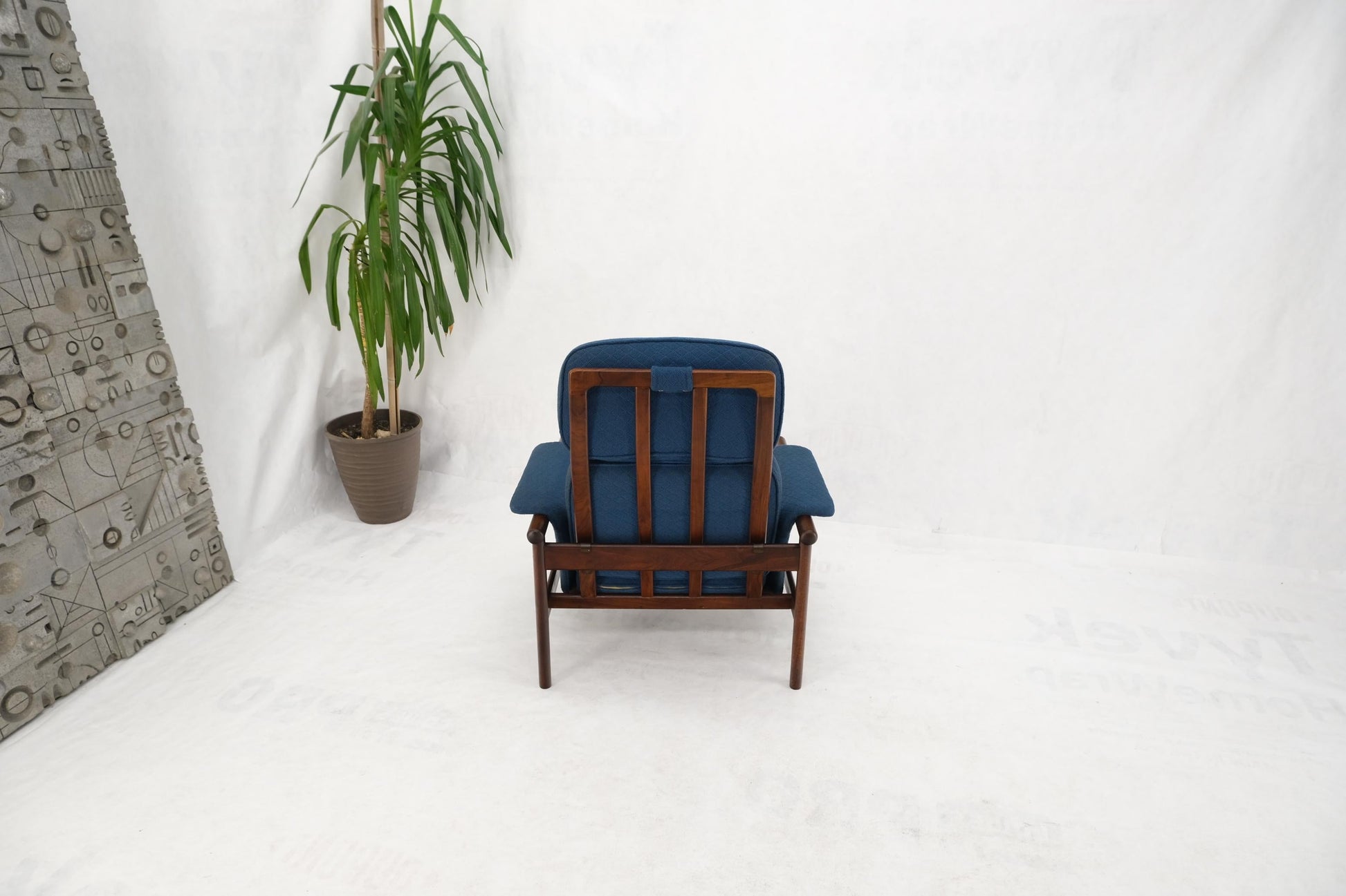 EstablishedLines Danish Mid Century Modern Teak Dowels Design Lounge Chair by Selig