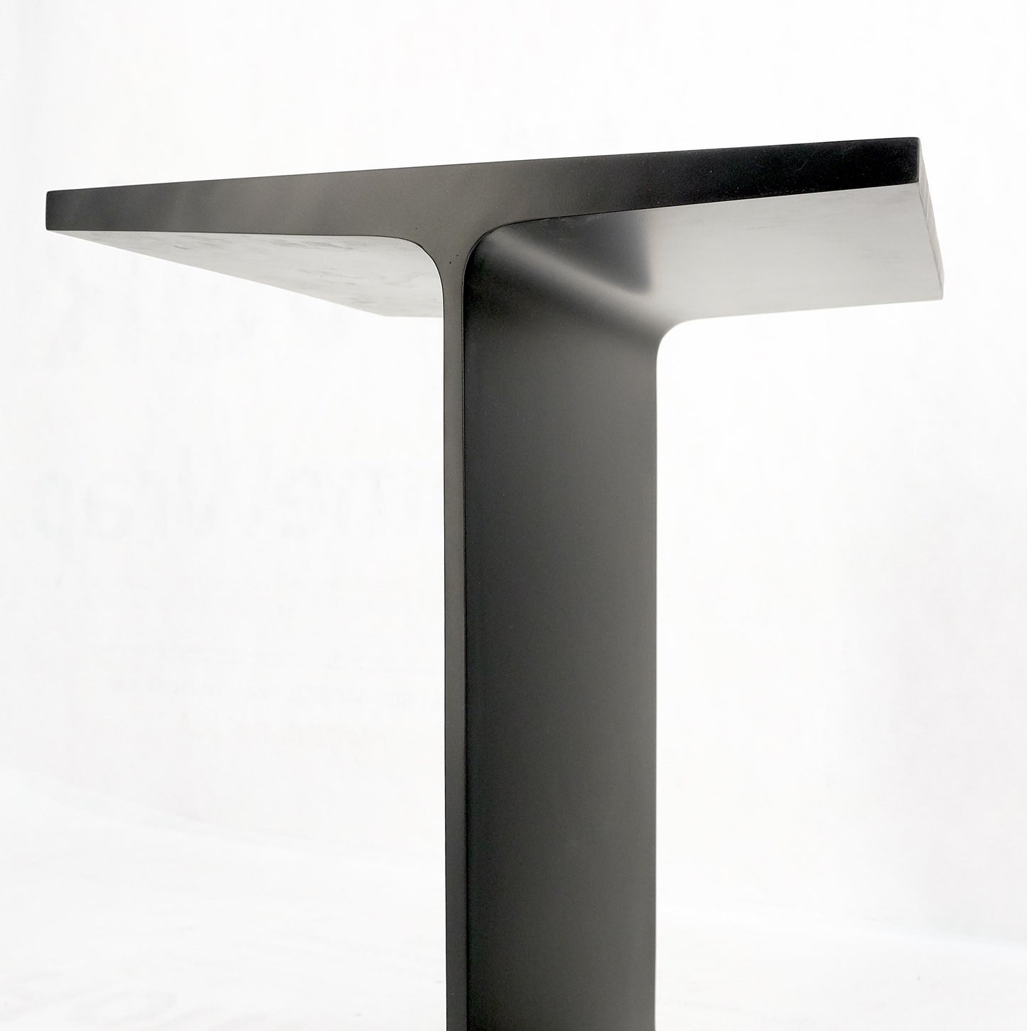 EstablishedLines Pair Ward Bennet Black Enamel i Beam End Side Occasional Tables Stands Mint