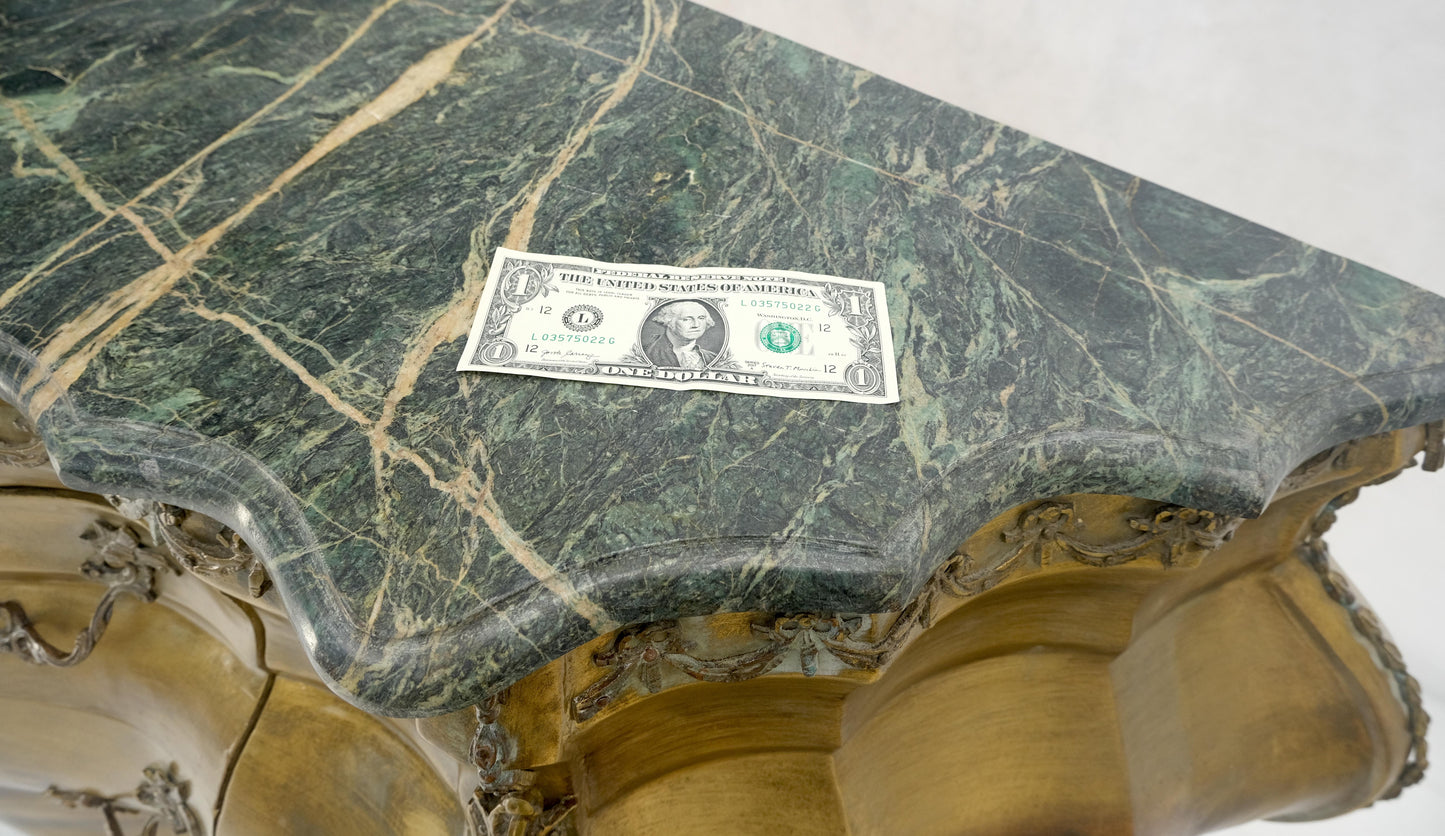 EstablishedLines Venetian Italian Bombe Style Painted Marble Top 3 Drawers Dresser MINT!