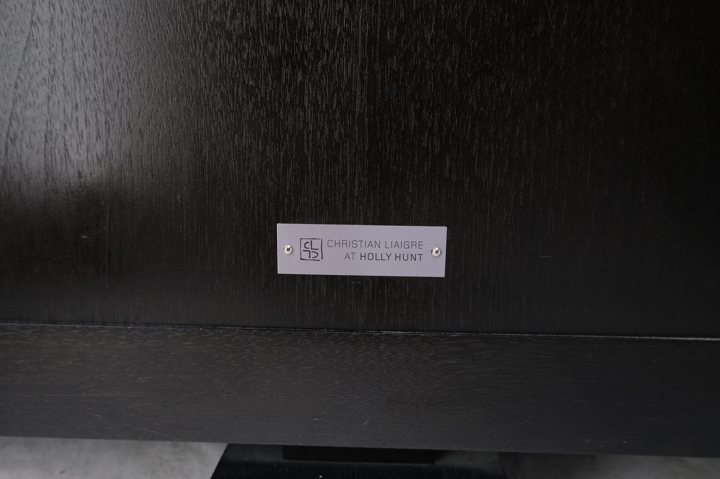 EstablishedLines Christian Liaigre Holly Hunt Rosewood Ebonized Trim 4 Door Compartment Credenza