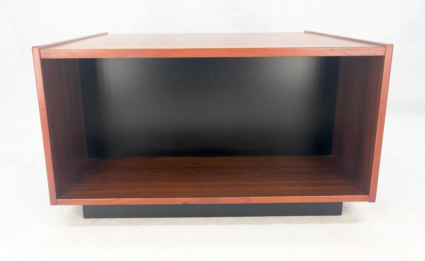 EstablishedLines Danish Modern Rosewood Two Doors Compartment 32" Square End Side Table MINT!