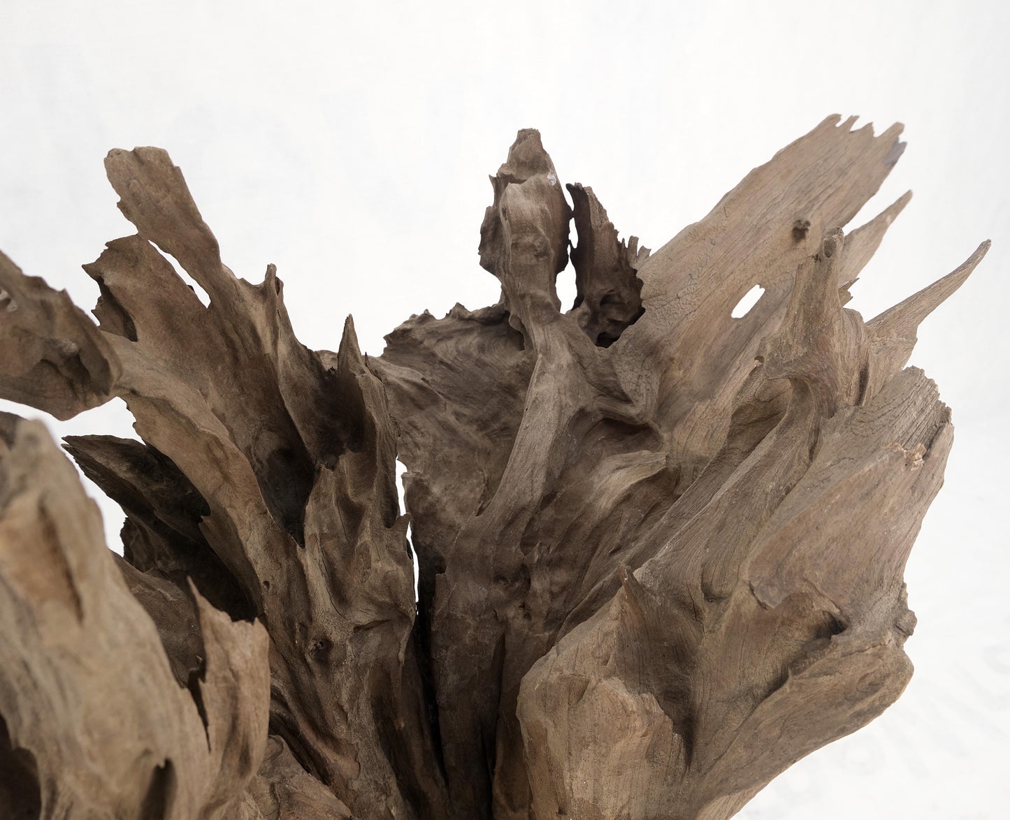 EstablishedLines Large Mid-Century Modern Abstract Driftwood Floating Suspended Sculpture