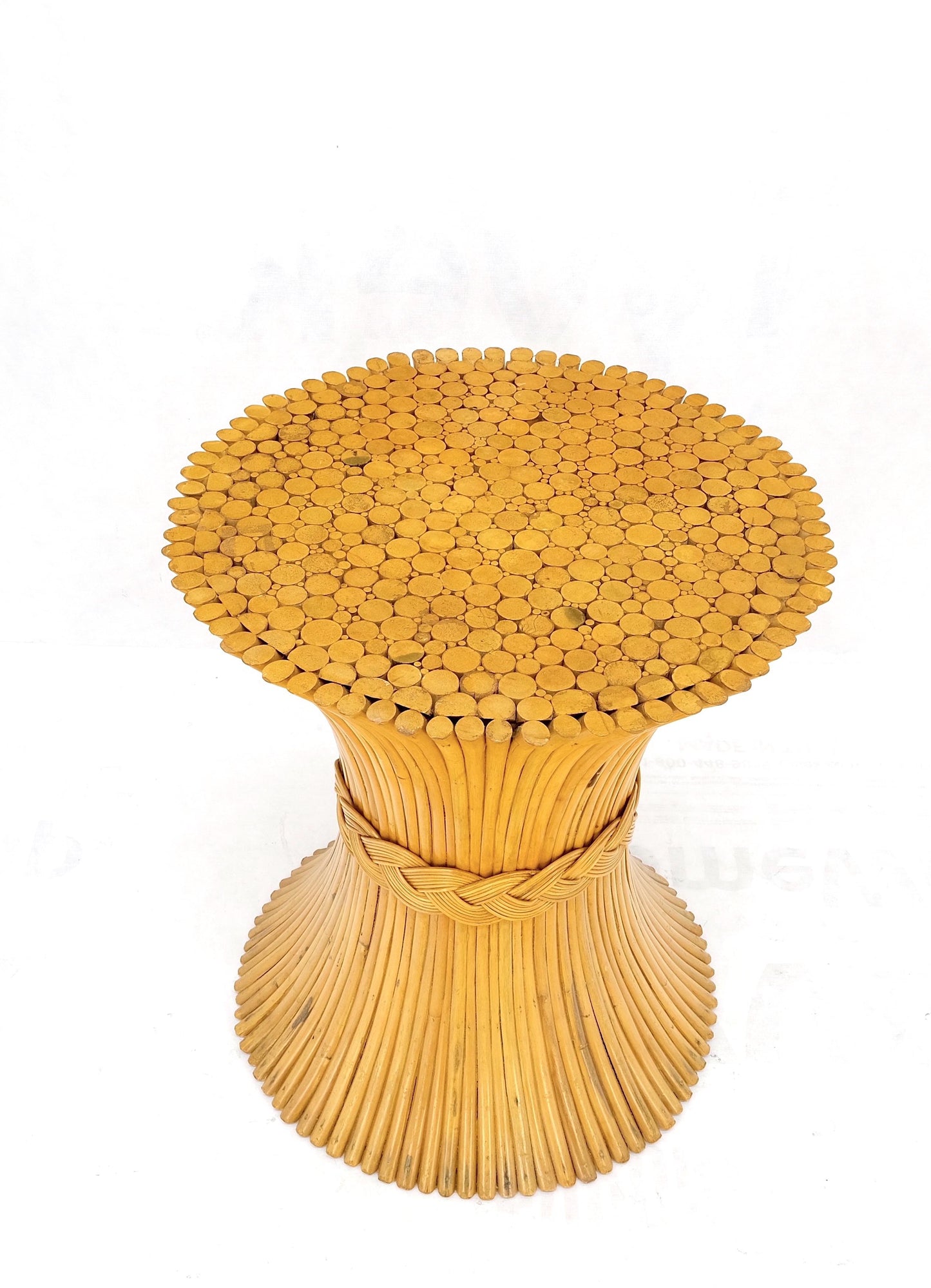 EstablishedLines Sheath of "Wheat" Style Round Base for Round Glass Dining Conference Table