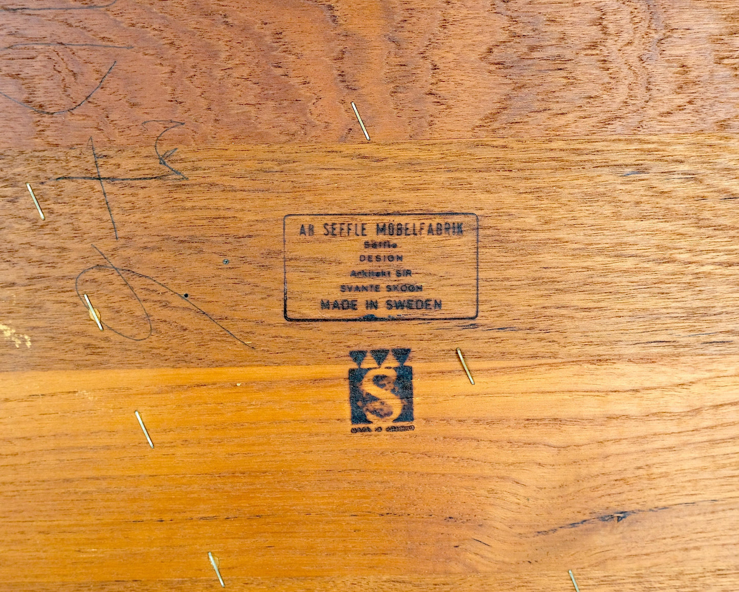 EstablishedLines Rolled Edge Solid Teak Top Square Danish Mid-Century Modern Coffee Table Mint!