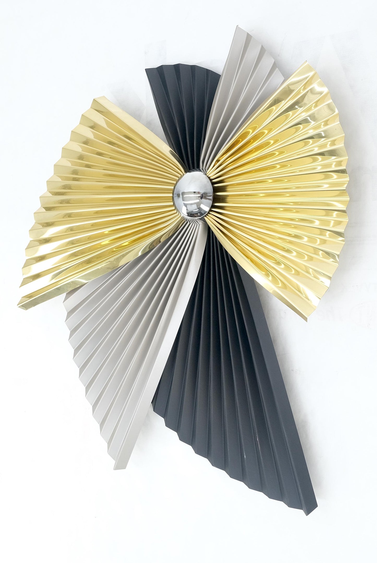 EstablishedLines Curtis Jere Overlapping  Multicolor Butterfly Shape Sculpture Dated 1990 MINT!