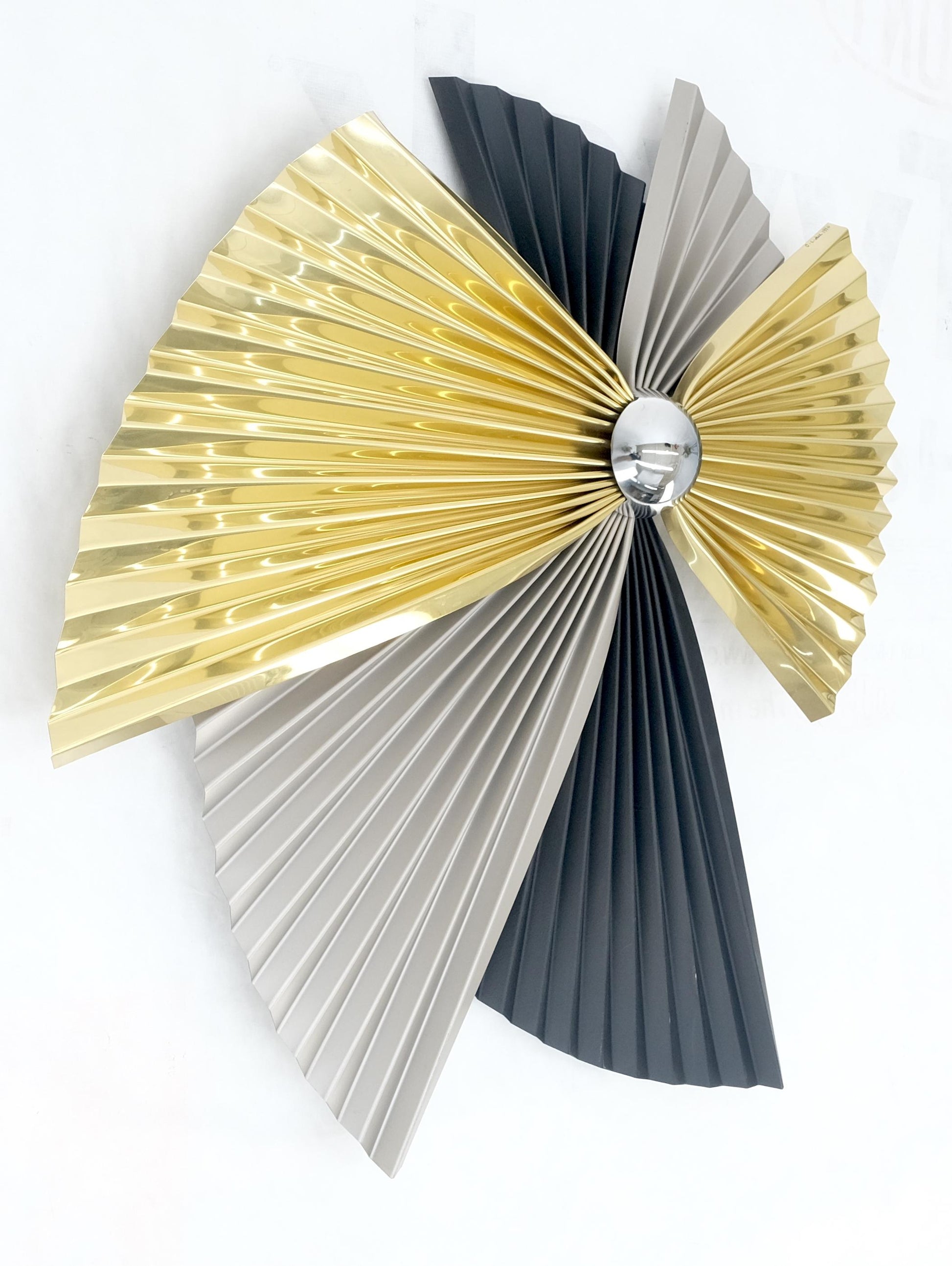 EstablishedLines Curtis Jere Overlapping  Multicolor Butterfly Shape Sculpture Dated 1990 MINT!