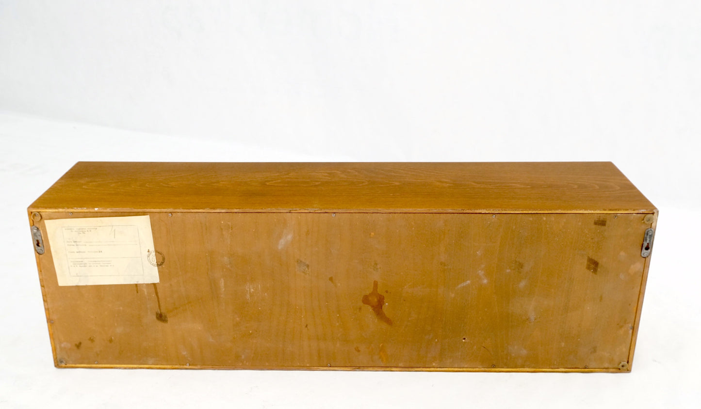 EstablishedLines Mid-Century Modern Sliding Glass Doors 4 Bays Stacking or Hanging Bookcase