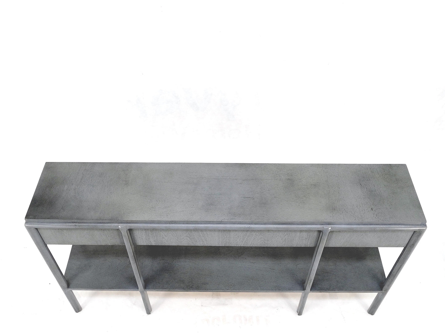 EstablishedLines Widdicomb Faux Finish 3 Drawer Long Sofa Console Table Credenza W/ Shelf Mint!