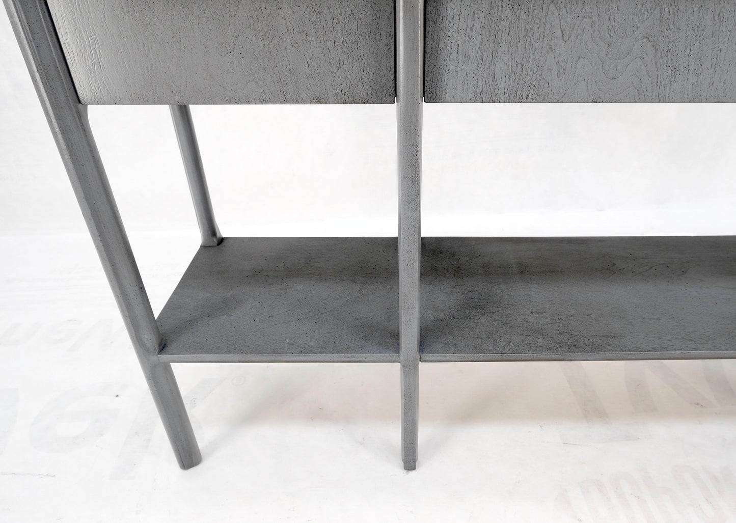 EstablishedLines Widdicomb Faux Finish 3 Drawer Long Sofa Console Table Credenza W/ Shelf Mint!