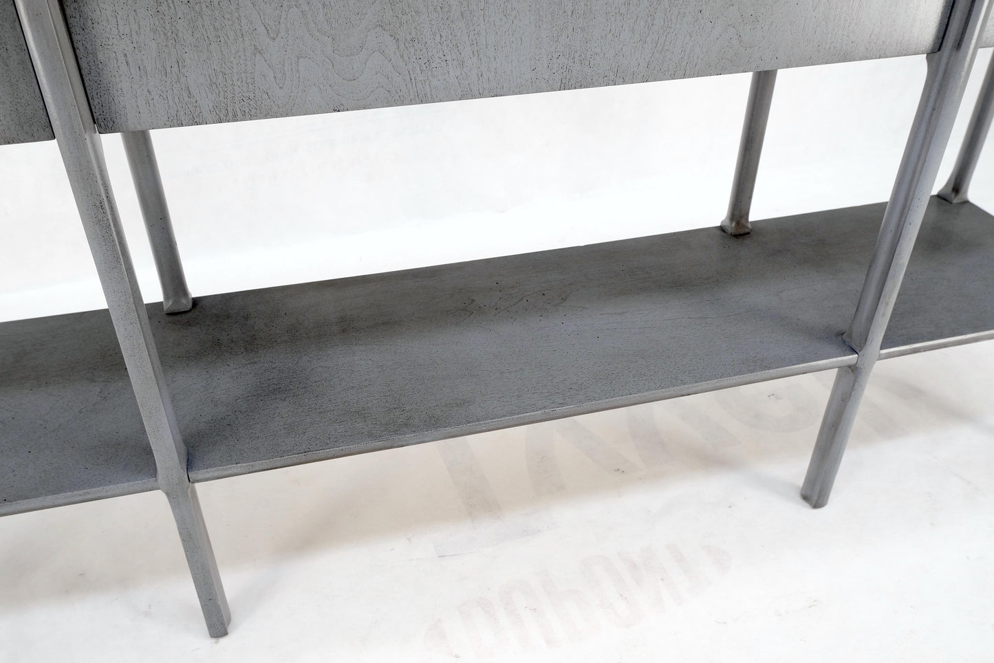 EstablishedLines Widdicomb Faux Finish 3 Drawer Long Sofa Console Table Credenza W/ Shelf Mint!