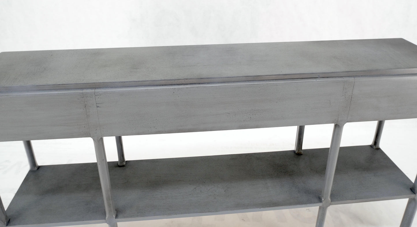 EstablishedLines Widdicomb Faux Finish 3 Drawer Long Sofa Console Table Credenza W/ Shelf Mint!