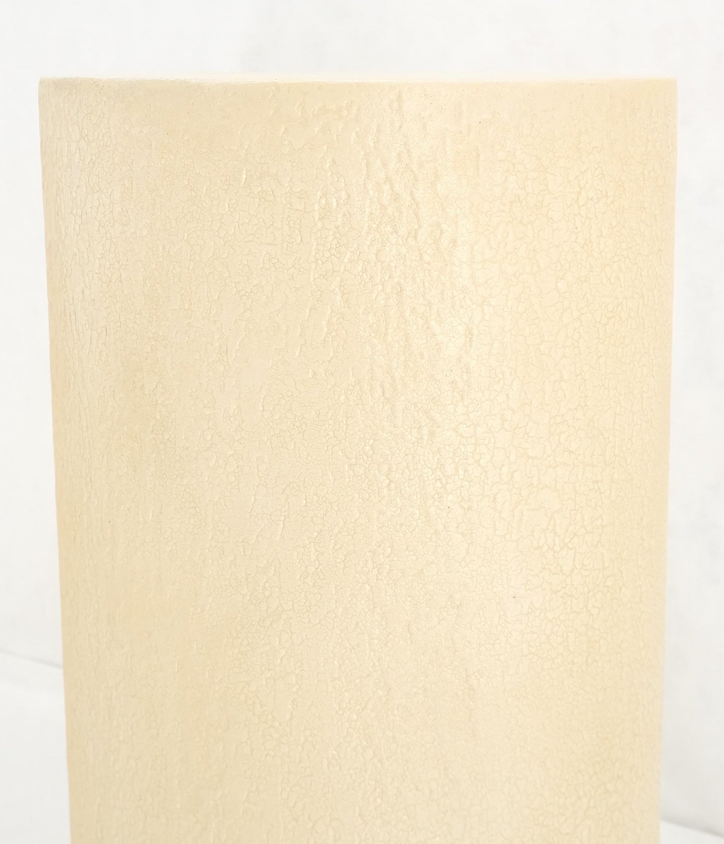 EstablishedLines Pair Round Textured 30" & 36" Tall 14" Dia Cylinder Shape Pedestals Stands MINT!