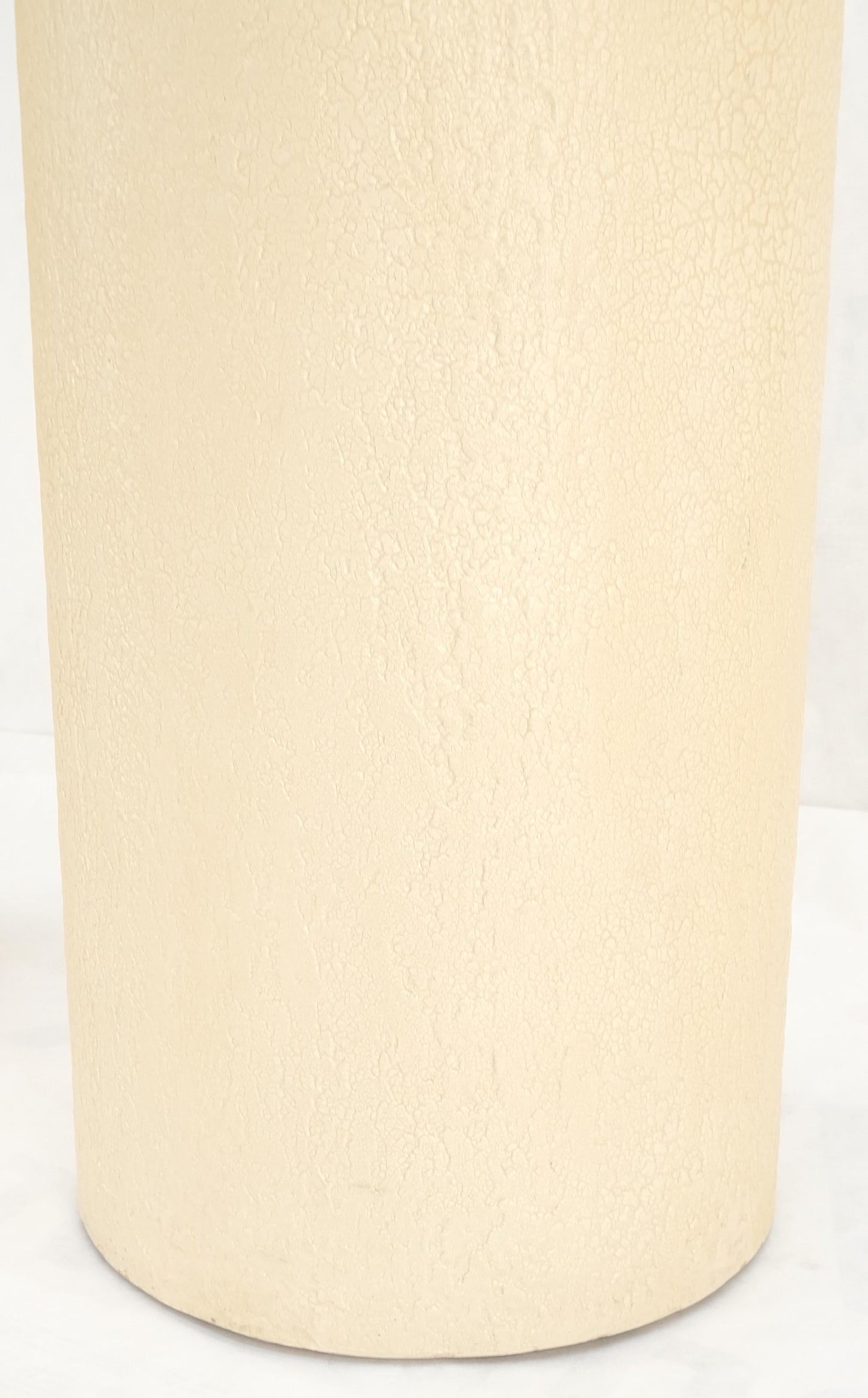 EstablishedLines Pair Round Textured 30" & 36" Tall 14" Dia Cylinder Shape Pedestals Stands MINT!