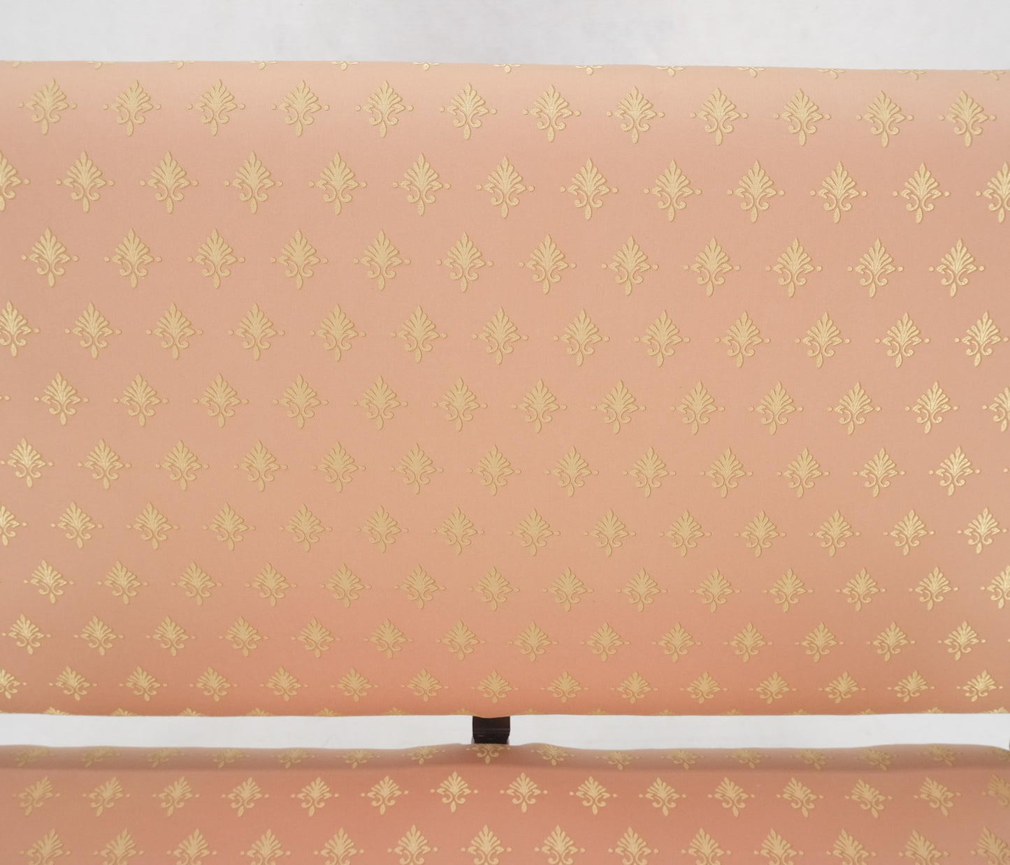 EstablishedLines French Regency Carved Mahogany X Shape Stretcher Upholstered Loveseat Near MINT!